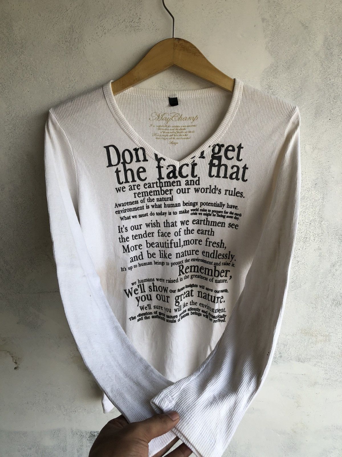 Hysteric Glamour Japanese Poem Dont Forget The Fact That Ifsix Style Size US L / EU 52-54 / 3 - 3 Thumbnail