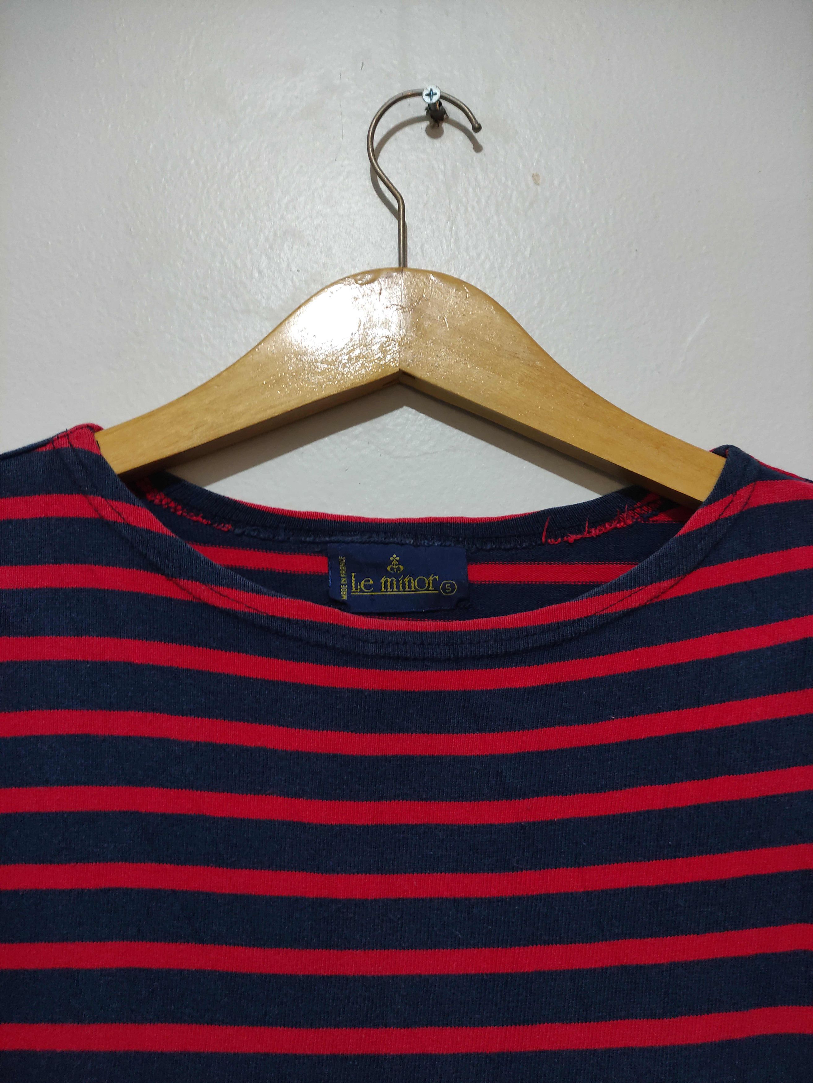Other Vintage 90's Le Minor x Asap Rocky Striped Blue Long Sleeve Size S / US 4 / IT 40 - 9 Thumbnail