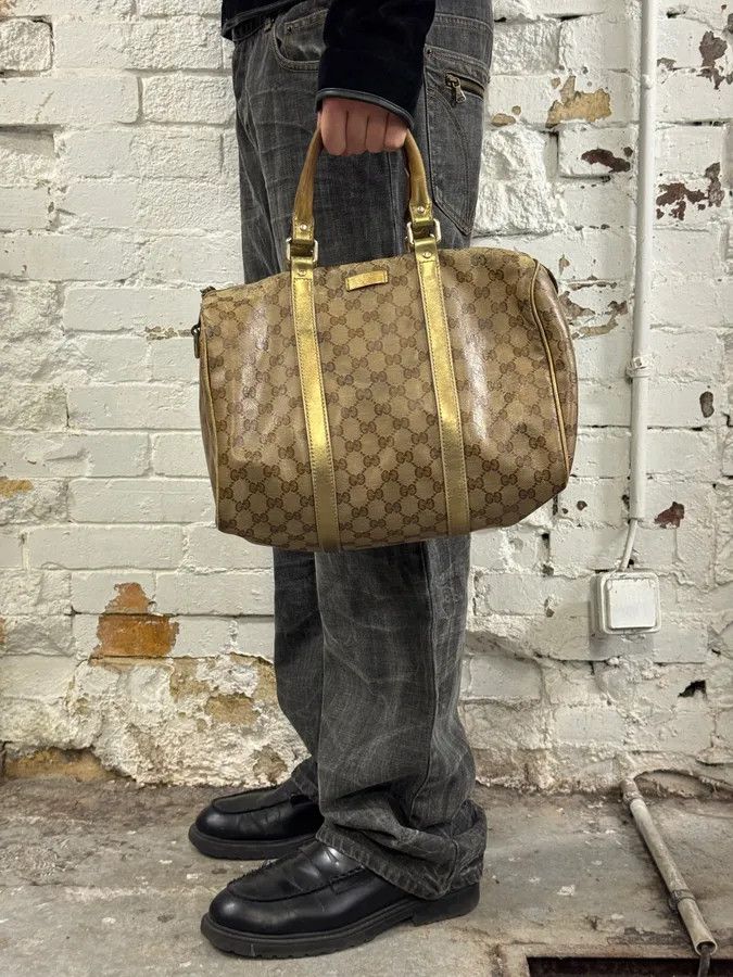 Gucci 2000s Gucci Beige Monogram Canvas Tote Bag Size ONE SIZE - 2 Thumbnail