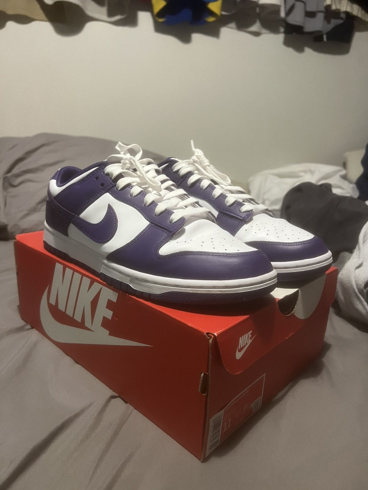 Nike Nike dunk low retro Court Purple Size US 11 / EU 44 - 1 Thumbnail