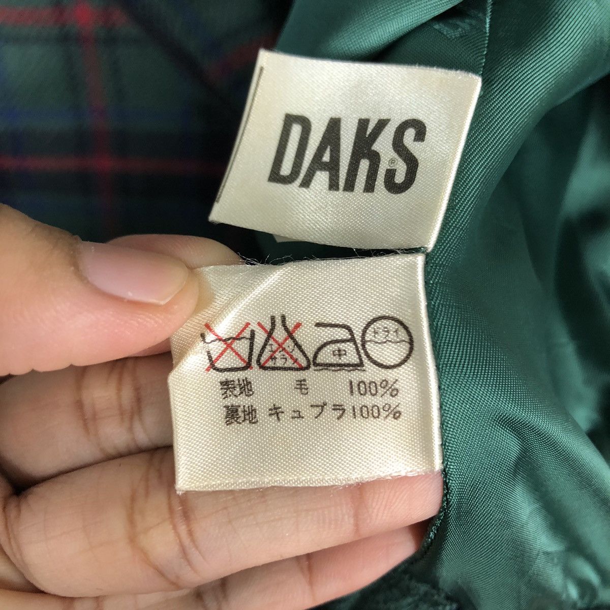 Japanese Brand 🔥Double Breast Wool Bomber Jacket Daks London Tartan Design Size US L / EU 52-54 / 3 - 23 Thumbnail