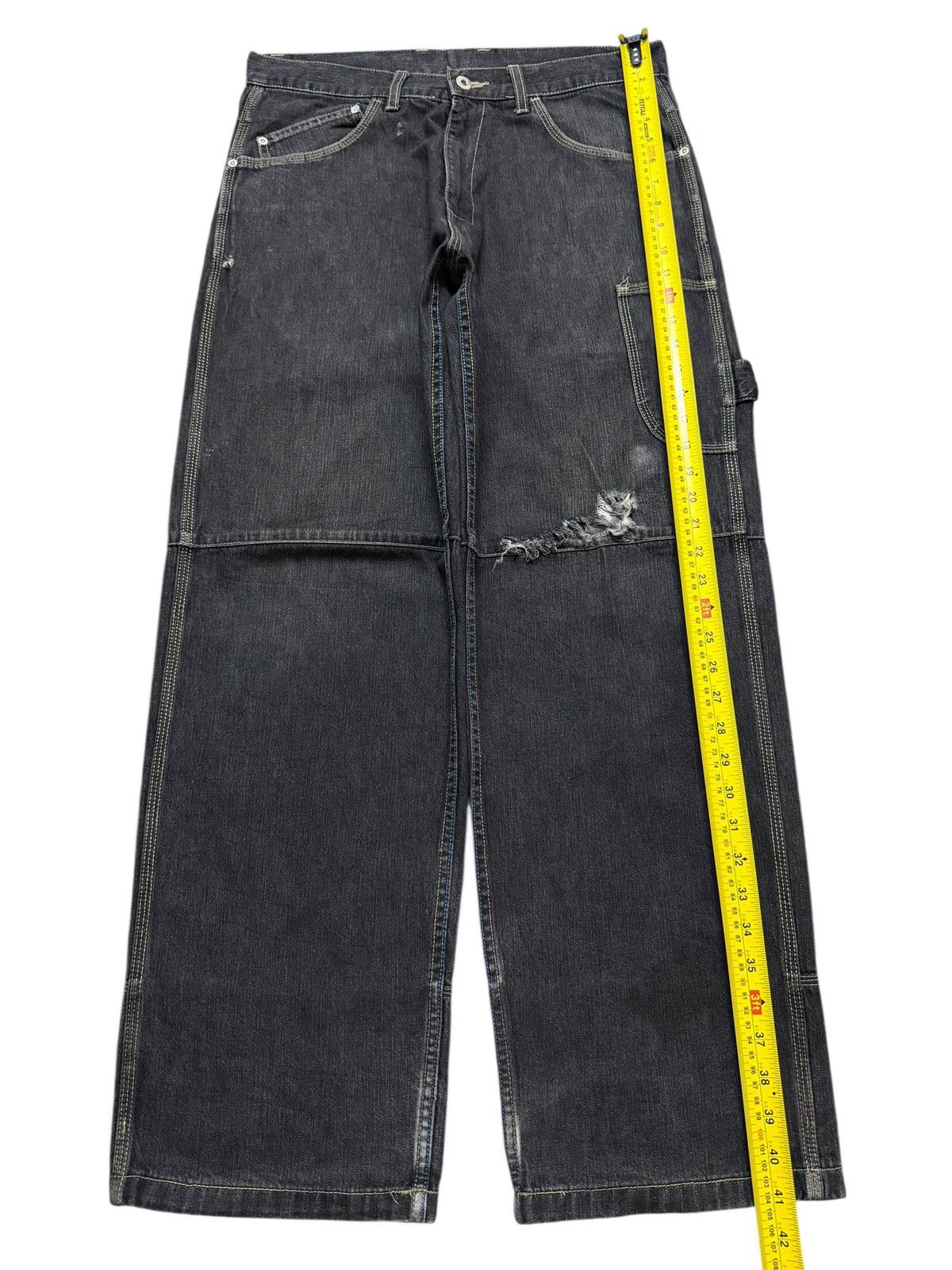 JNCO Vintage 90s Japanese Masterpiece Carpenter Wide Leg Baggy Size US 33 - 9 Thumbnail