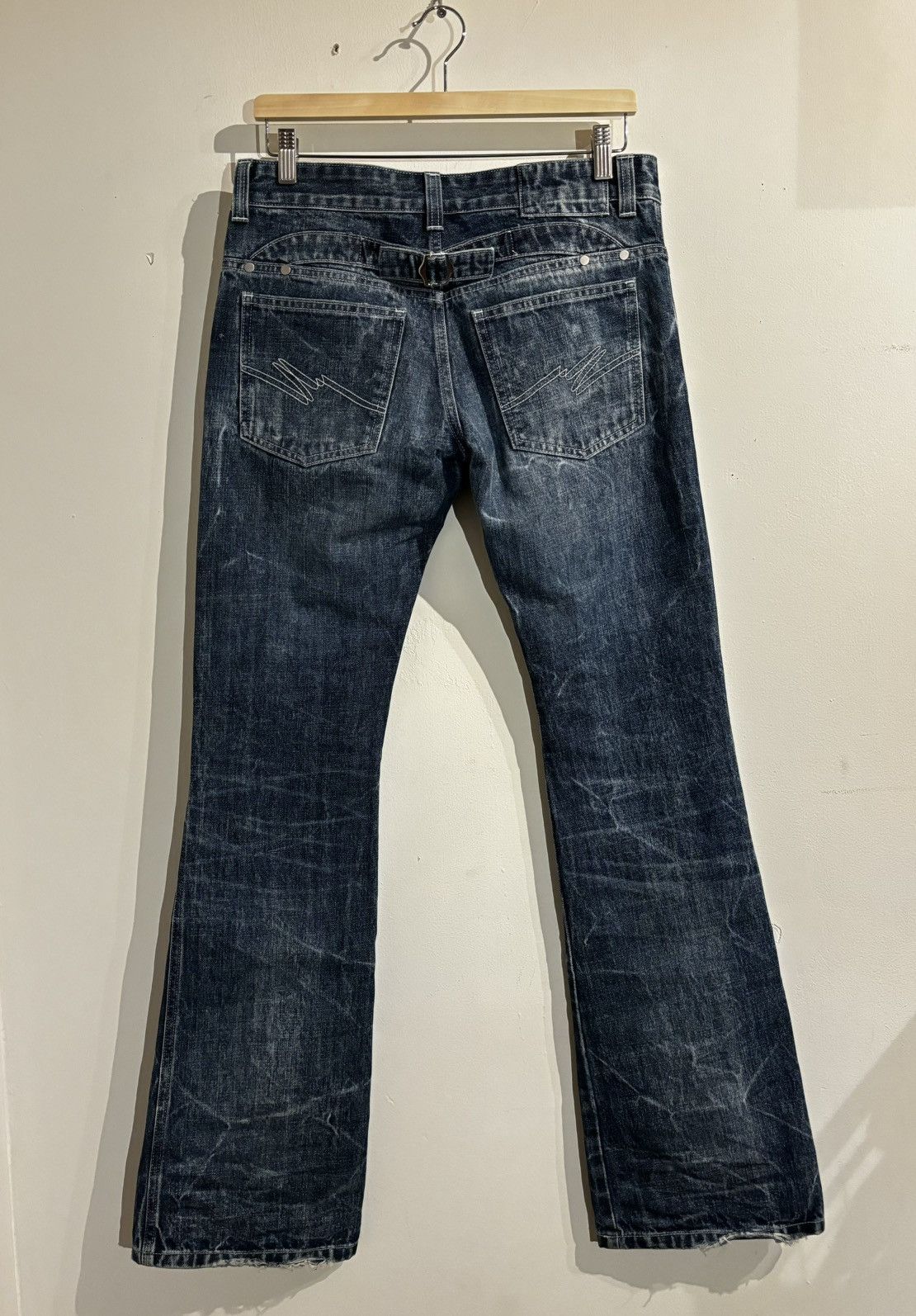 Martine Rose Martine Rose Marble Wash Bootcut Flares Size US 29 - 1 Thumbnail