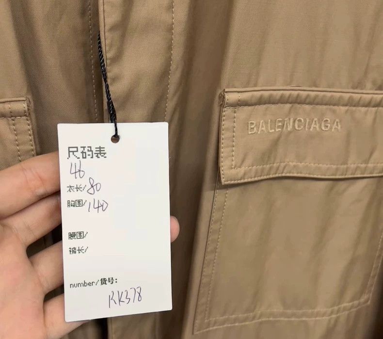 Balenciaga Balenciaga size 46 Embroidered Logo Work Jacket Coat Size US S / EU 44-46 / 1 - 2 Thumbnail
