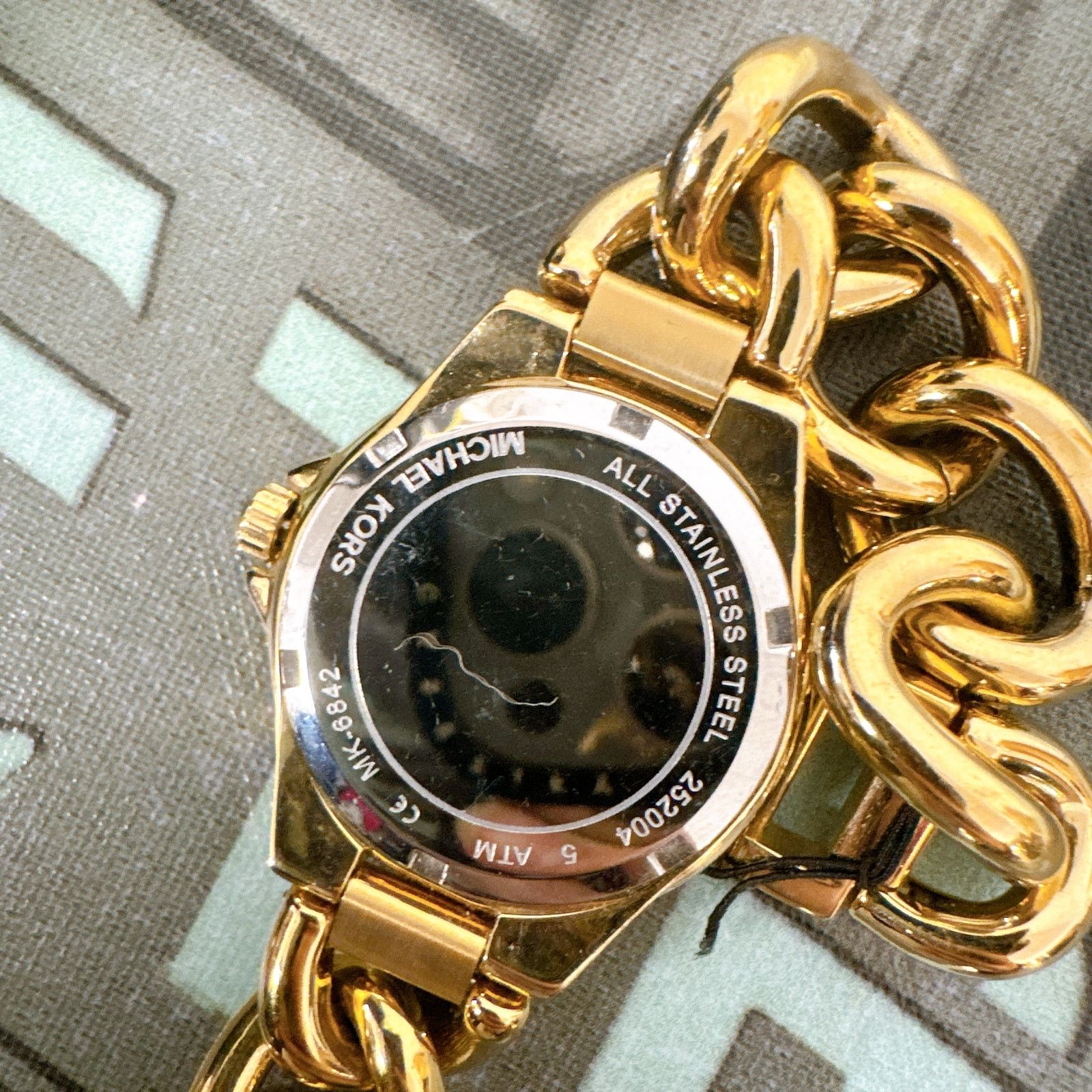 Michael Kors MICHAEL KORS MK6842 MINI CAMILLE PAVE GOLD STAINLESS STEEL Size ONE SIZE - 3 Thumbnail