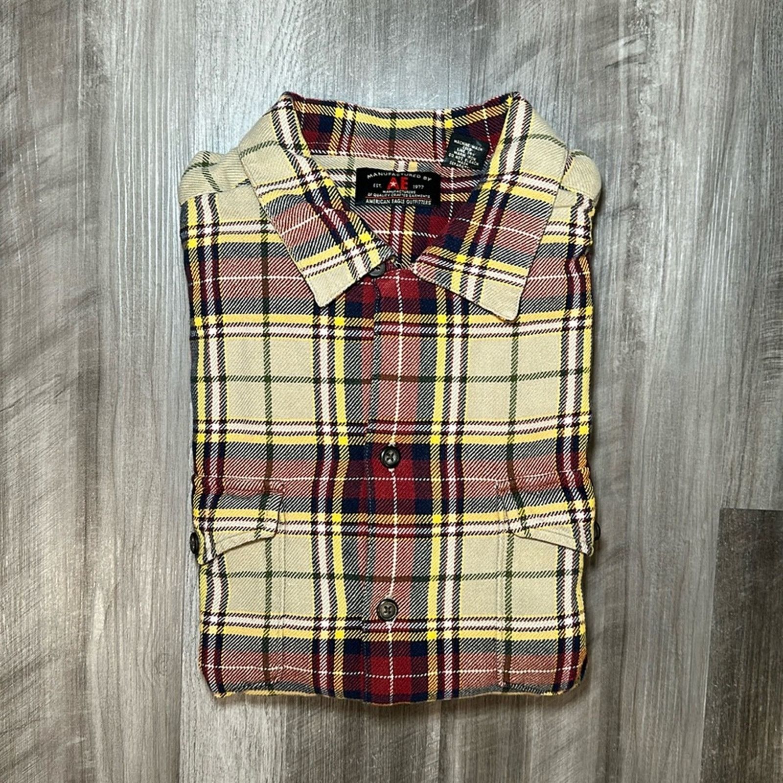 American Eagle Outfitters American Eagle Flannel Long Sleeve Button Down - XL Size US XL / EU 56 / 4 - 1 Thumbnail