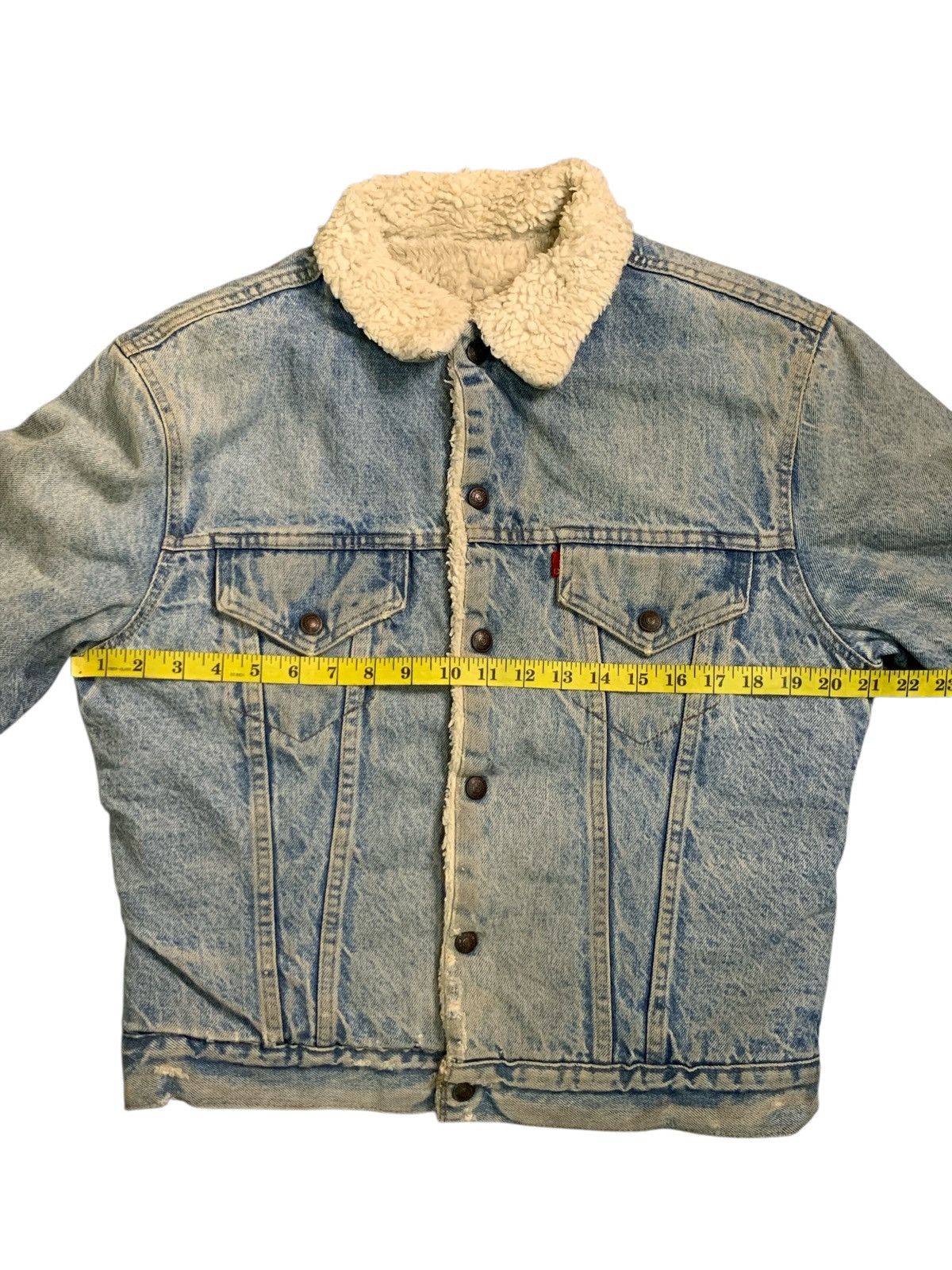 Levi's Vintage Clothing Rare Design Vintage Levi’s Single R Sherpa Jacket Size M / US 6-8 / IT 42-44 - 9 Thumbnail