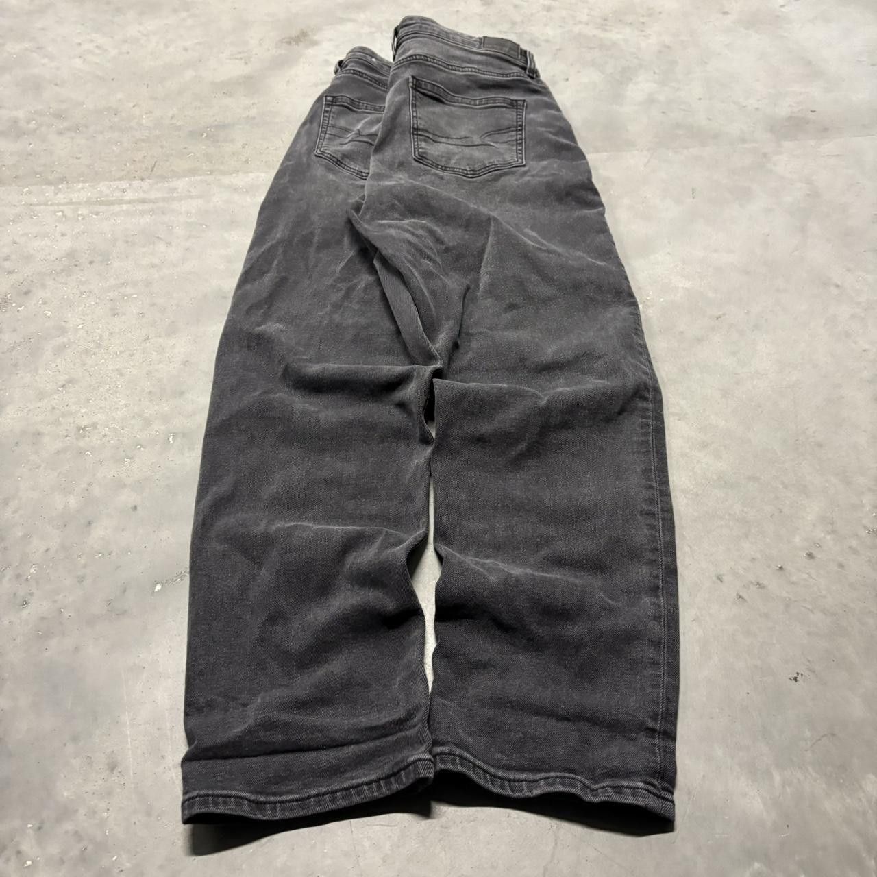 Japanese Brand × Vintage Crazy Vintage Y2K/2000s Grunge Faded Black Denim Jeans! Size US 29 - 4 Thumbnail