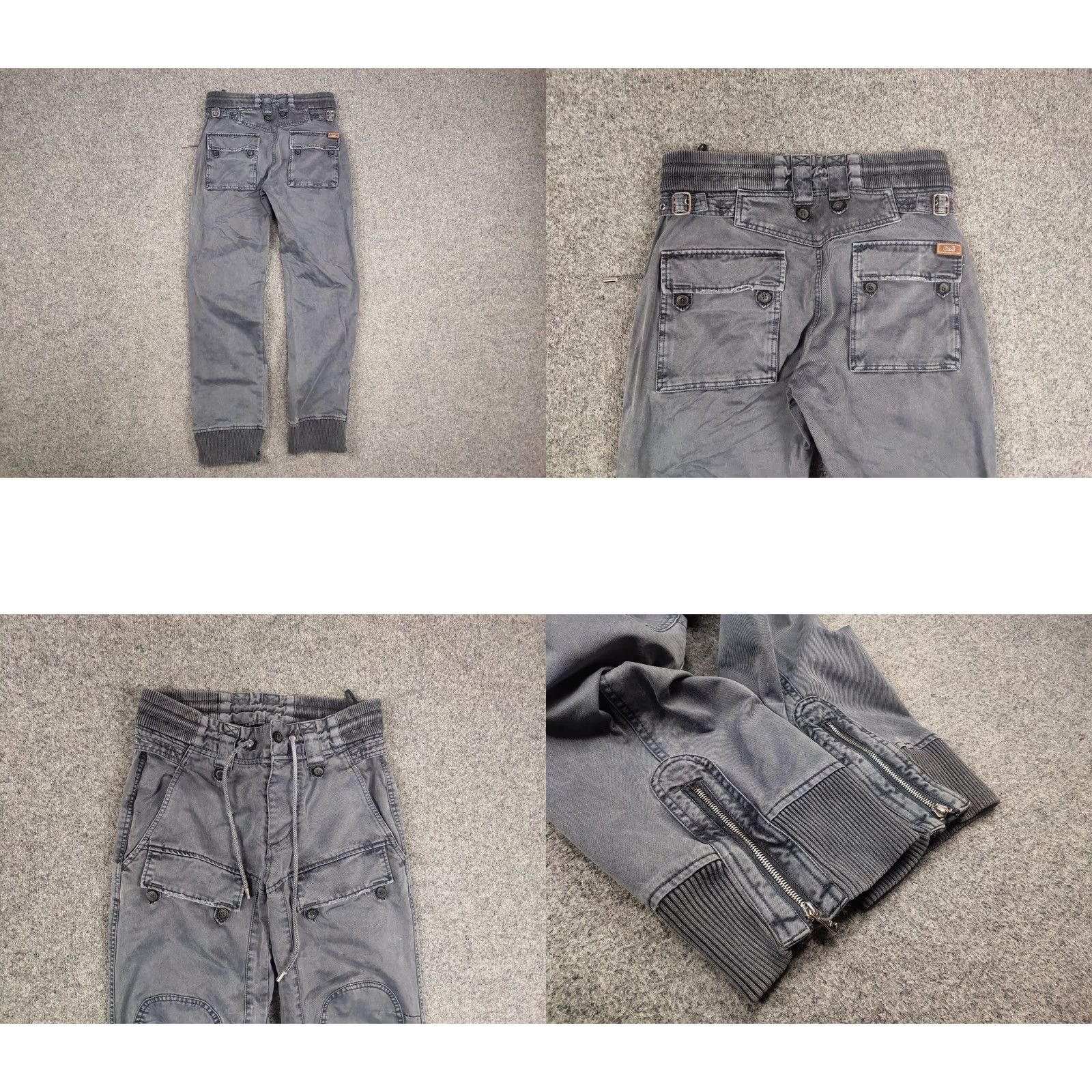 Dolce & Gabbana VINTAGE Dolce&Gabbana Gray Cargo Pants Men 32 Gray 90s Vintage Cargo Jeans Pants Size US 32 / EU 48 - 8 Thumbnail