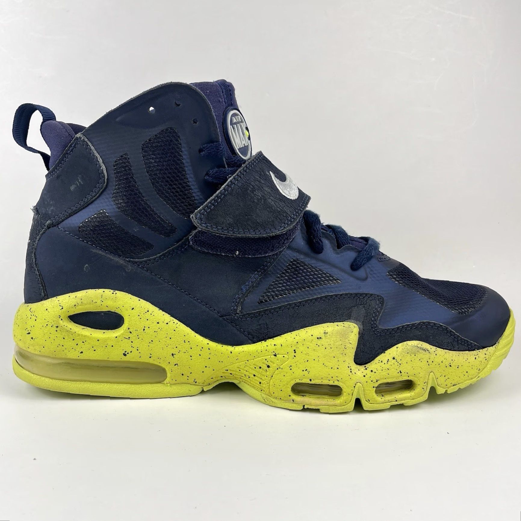 Nike Nike Air Max Express Men’s Size 11.5 Navy Yellow Sneakers 525224-401 Size US 11 / EU 44 - 2 Thumbnail
