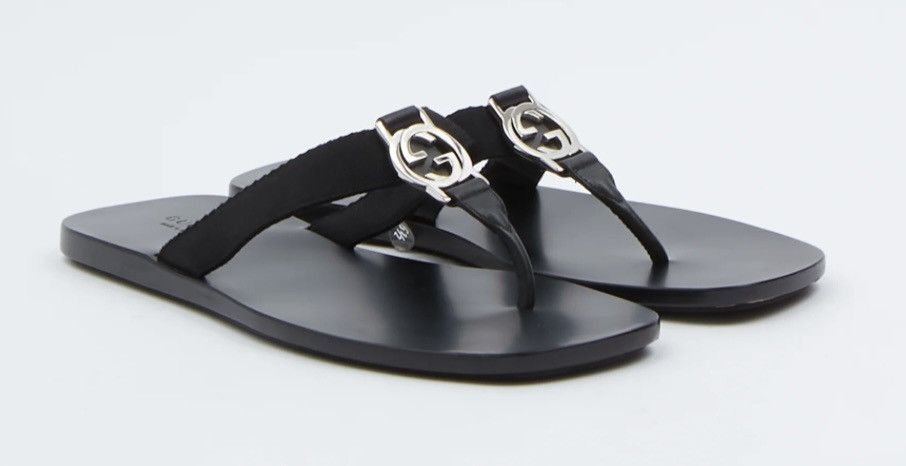 Gucci Leather Gucci Flip Flops Size US 7.5 / IT 37.5 - 4 Thumbnail