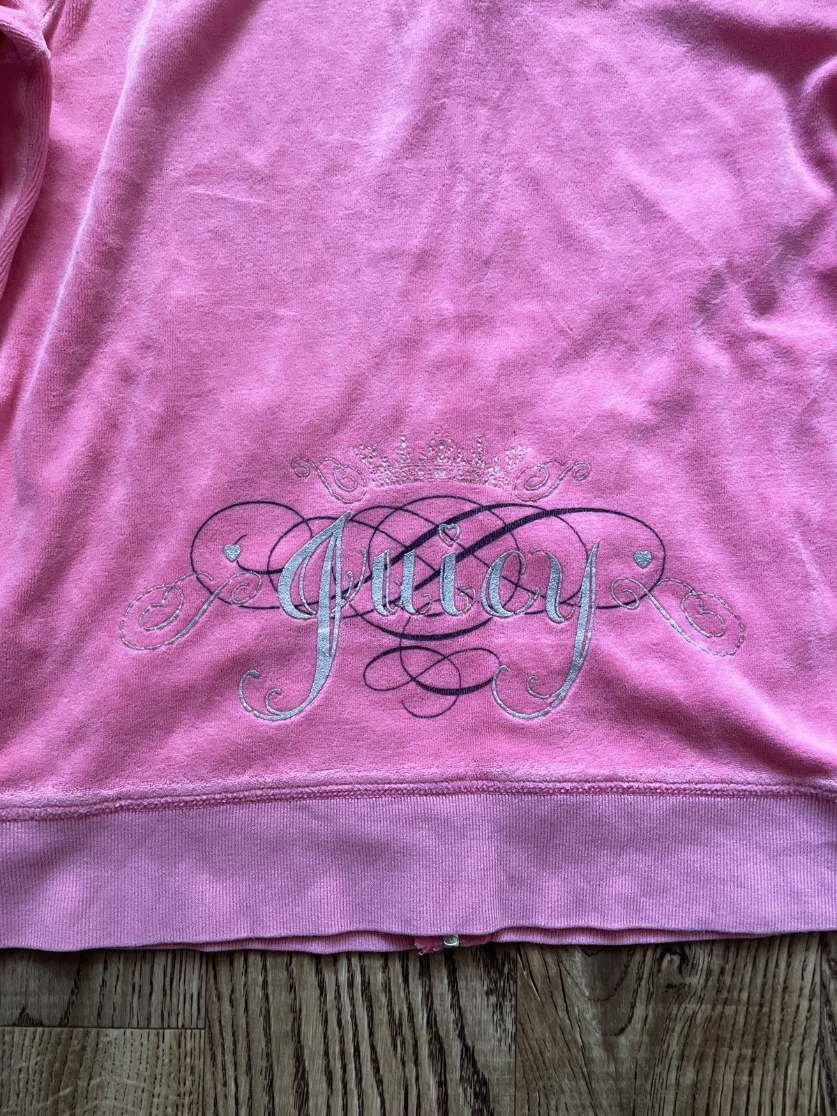 Juicy Couture VINTAGE VELOUR JUICY COUTURE 2000s ZIP UP HOODIE Size M / US 6-8 / IT 42-44 - 5 Thumbnail