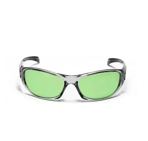 Electric Visual Green 2000s Tech Sunglasses Cyber Punk Future Y2K Look Size ONE SIZE - 2 Thumbnail
