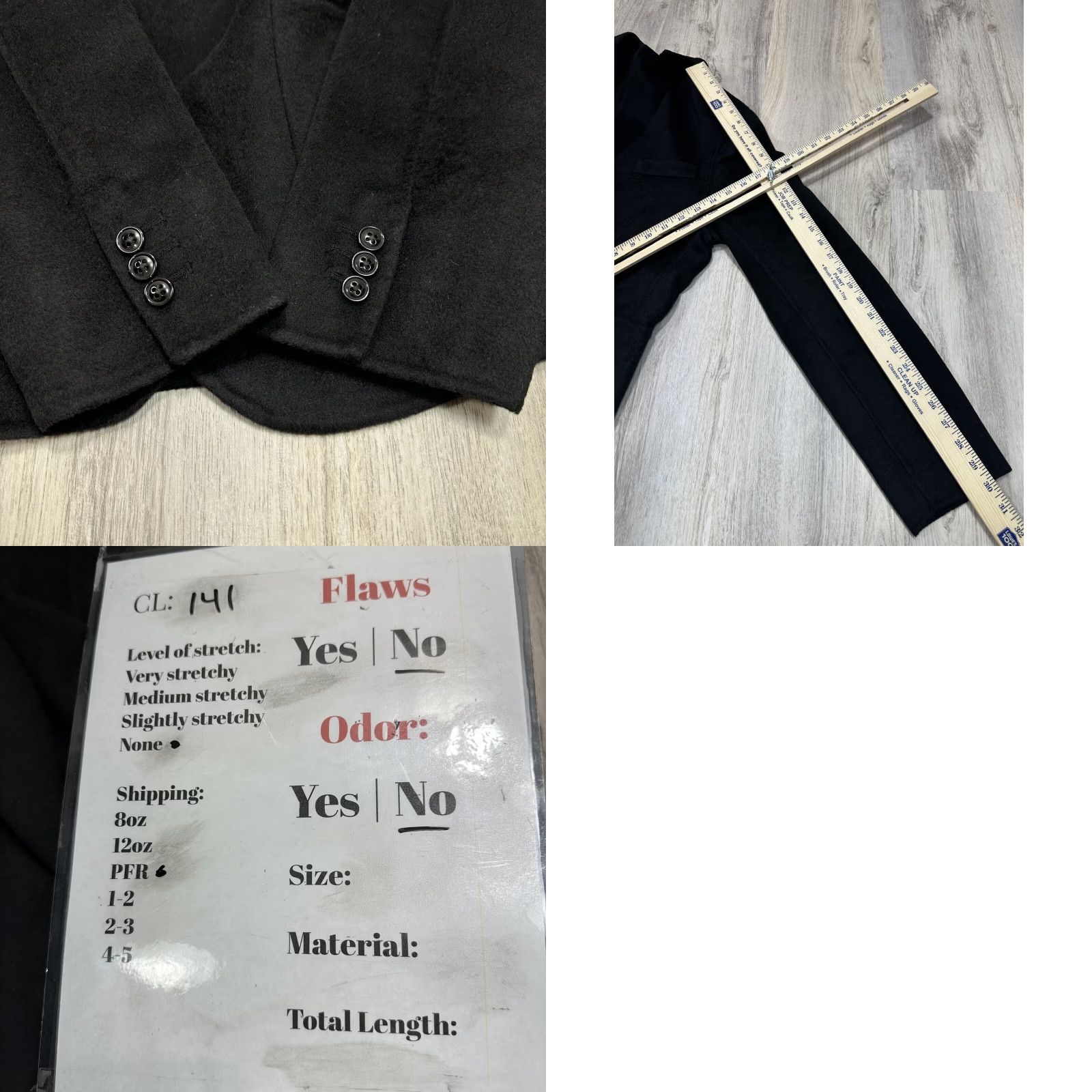 Vintage BLANKNYC Mens Wool Blend Jacket Blazer Two Button Black M NWT Casual Formal Blazer Wool Blends Jacket Mens Black NWT Size 40R - 8 Thumbnail