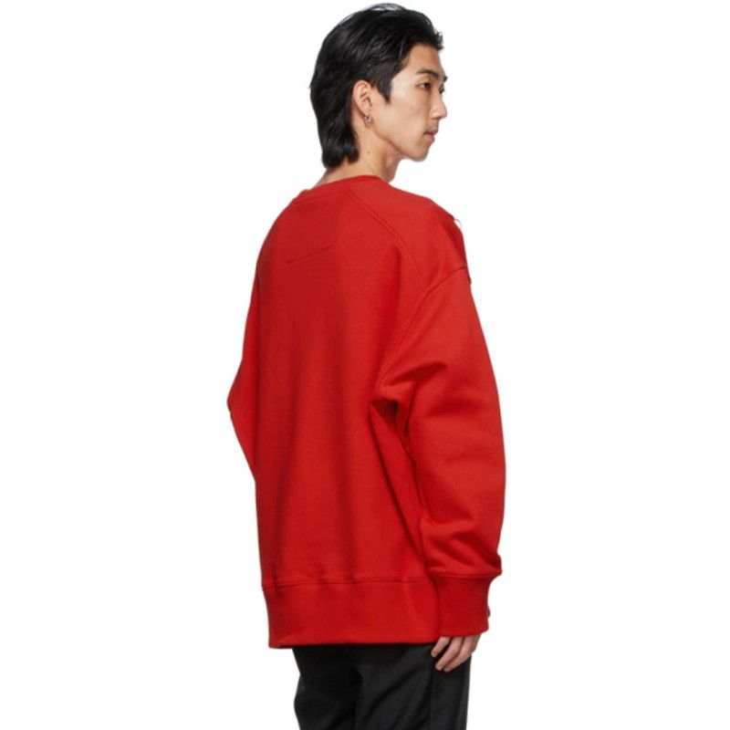 Red Trompe L'oeil Ring Sweatshirt