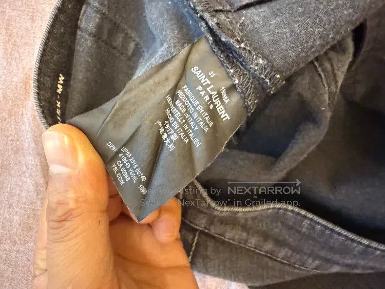 Saint Laurent Paris Saint Laurent Paris Black denim pants, size 33 i Size US 33 - 7 Thumbnail