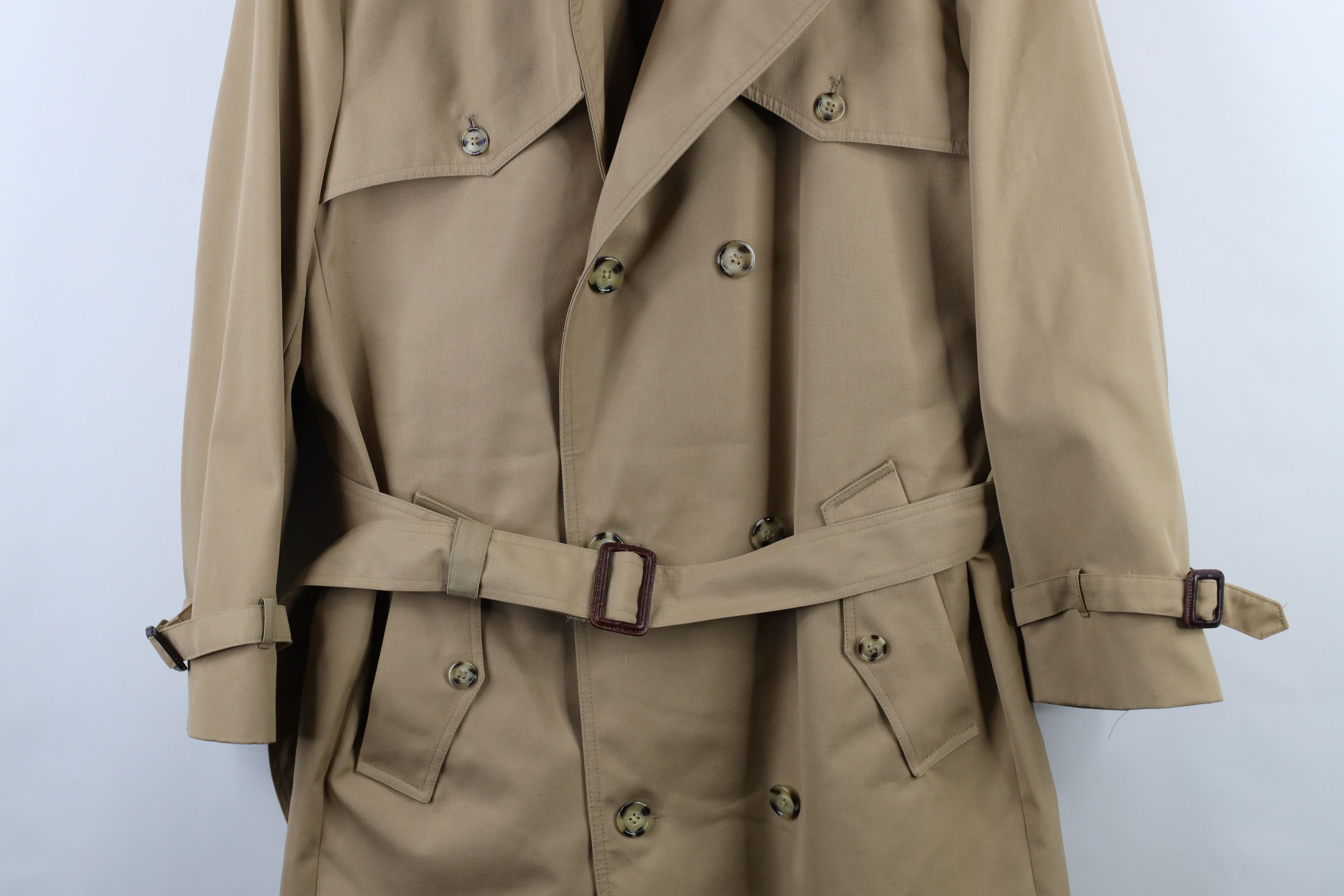 Vintage Vintage 90s Streetwear Heavyweight Trench Coat Rain Jacket Size US L / EU 52-54 / 3 - 3 Thumbnail