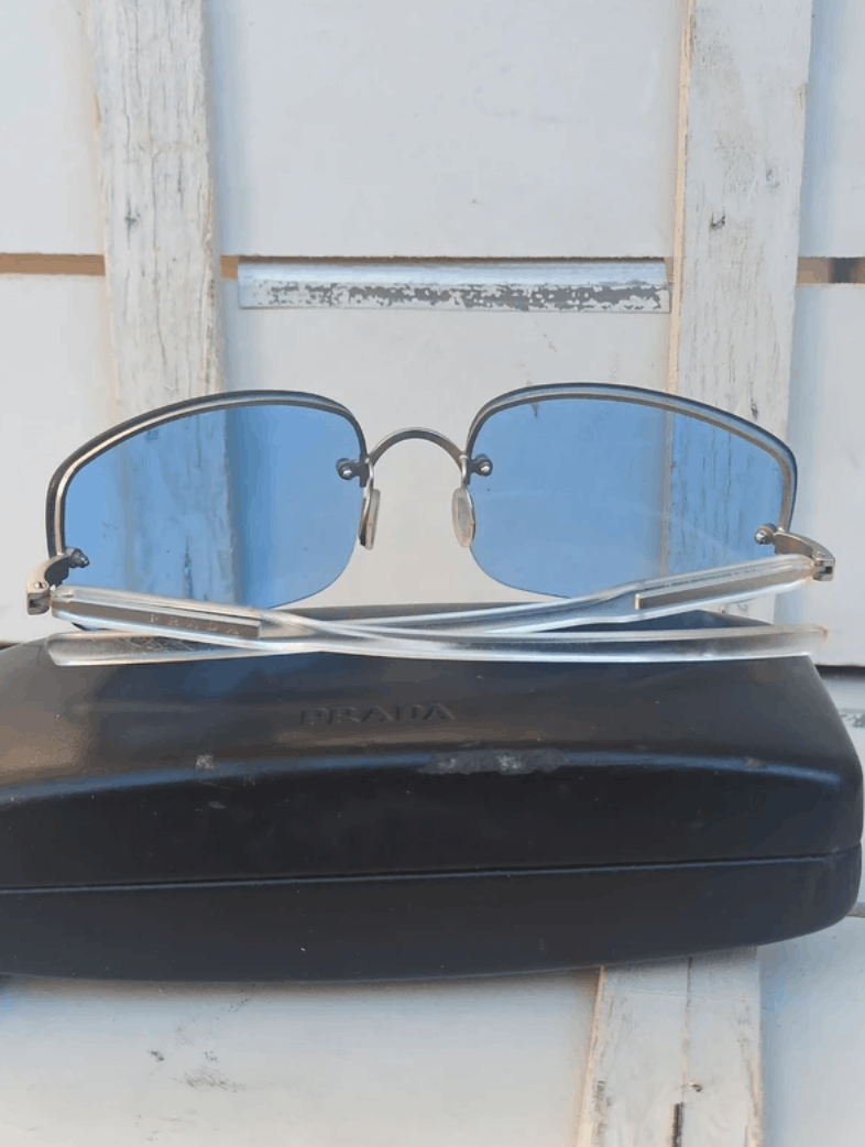Prada Prada Sunglasses Star 2004 Star White Ski Shield Mask Fire Size ONE SIZE - 6 Thumbnail