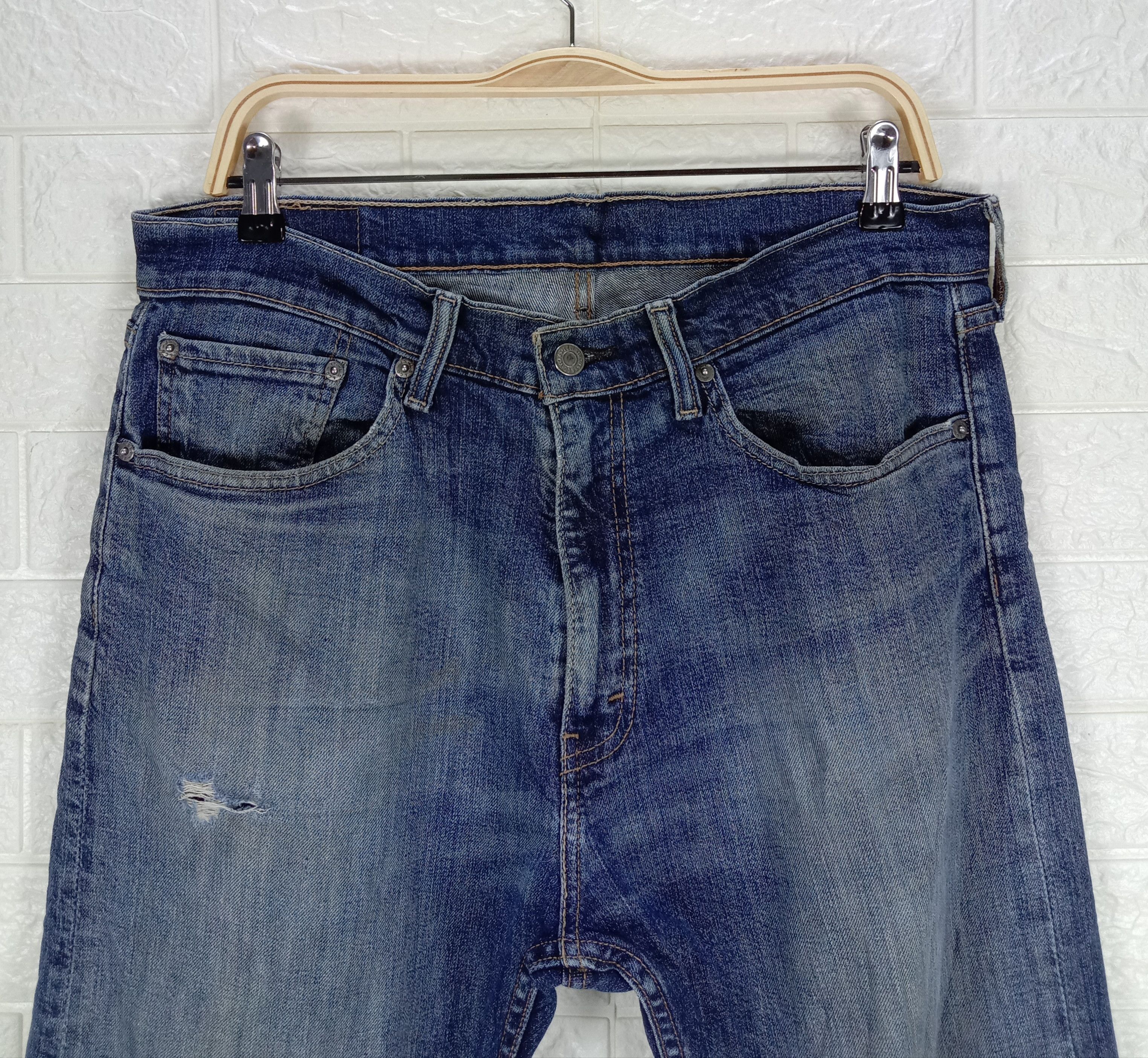 Levi's Vintage Levi's 505 Earth Tone Jeans Ripped Denim Size US 38 / EU 54 - 2 Thumbnail
