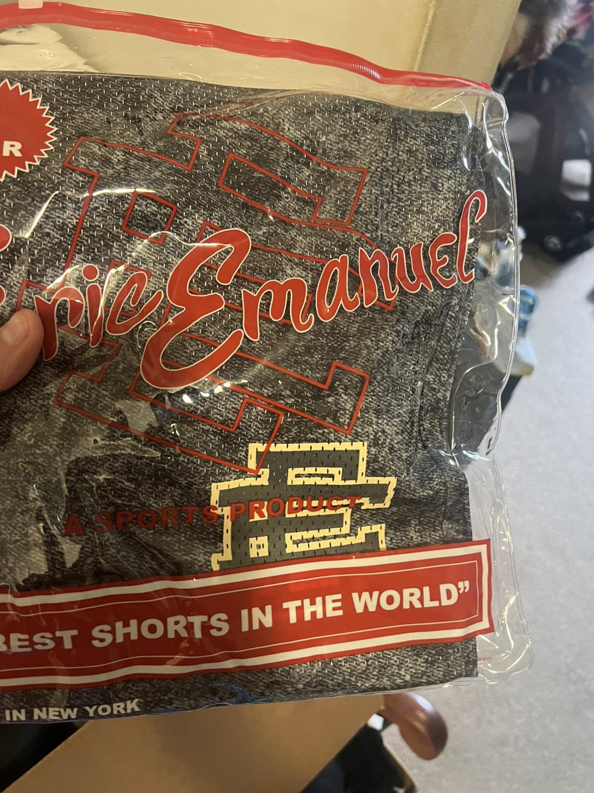 Eric Emanuel Eric Emanuel EE grey black acid denim baggy shorts medium Size US 30 / EU 46 - 1 Thumbnail