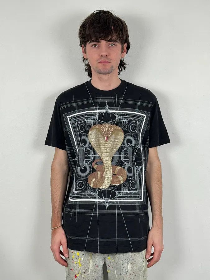 Givenchy SS2016 Givenchy Black Cobra T-Shirt by Riccardo Tisci Size US M / EU 48-50 / 2 - 2 Thumbnail