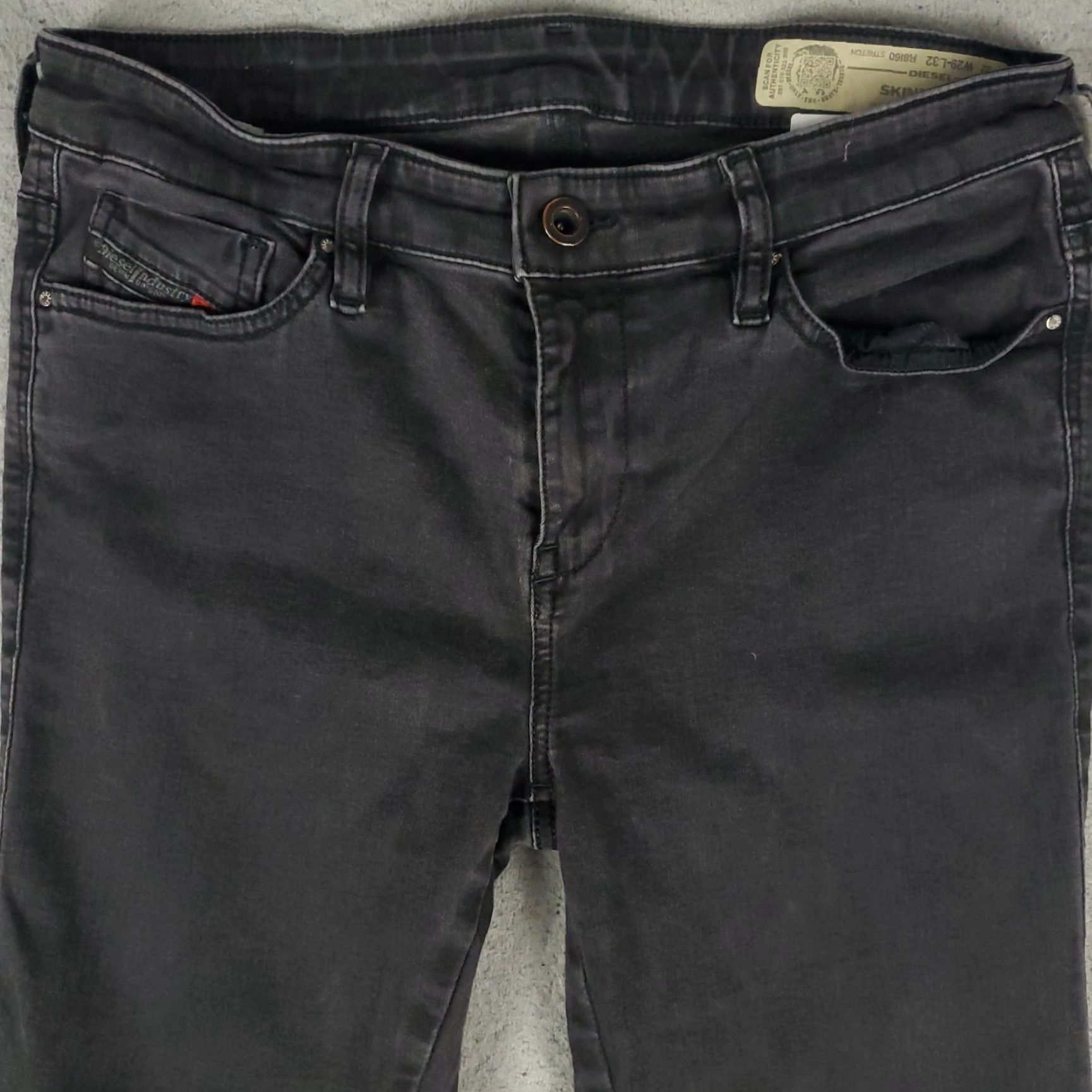True Religion True Religion Jeans Womens 29x29.5 Gray Skinzee Slim Skinny Denim Pants Ladies* Size 29" - 2 Thumbnail