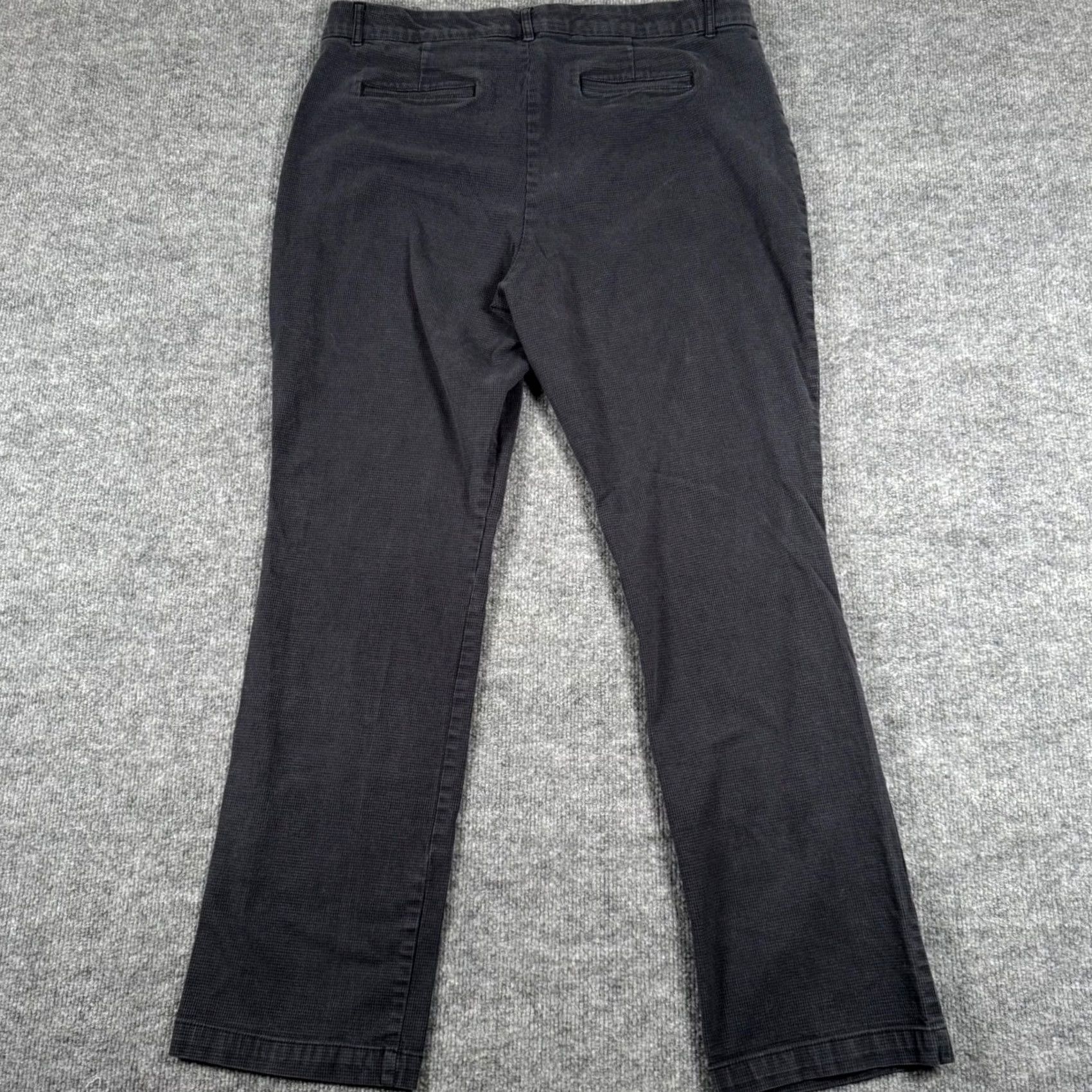 Gloria Vanderbilt VINTAGE Gloria Vanderbilt 16 Charlene Dark Gray Checkered Bootcut Pants Workwear Size 38" / US 16 / IT 52 - 4 Thumbnail