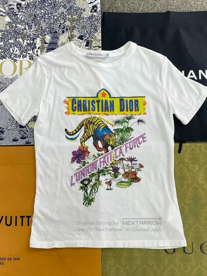 Dior Dior Logo letter short sleeves Size S / US 4 / IT 40 - 1 Thumbnail
