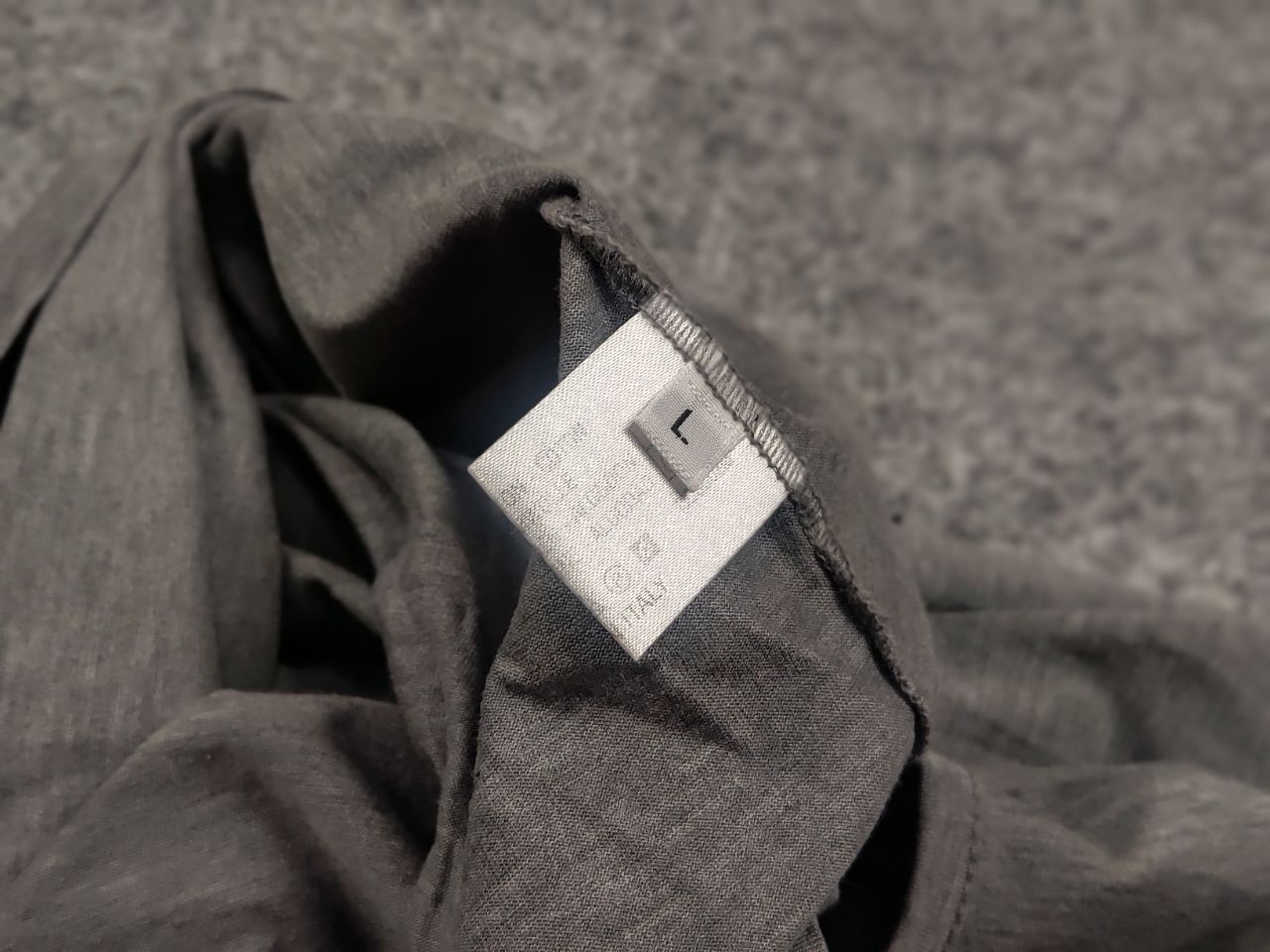 Montagut Maison Montagut Design Cotton Light Gray Long Sleeve Shirt Size US L / EU 52-54 / 3 - 15 Thumbnail