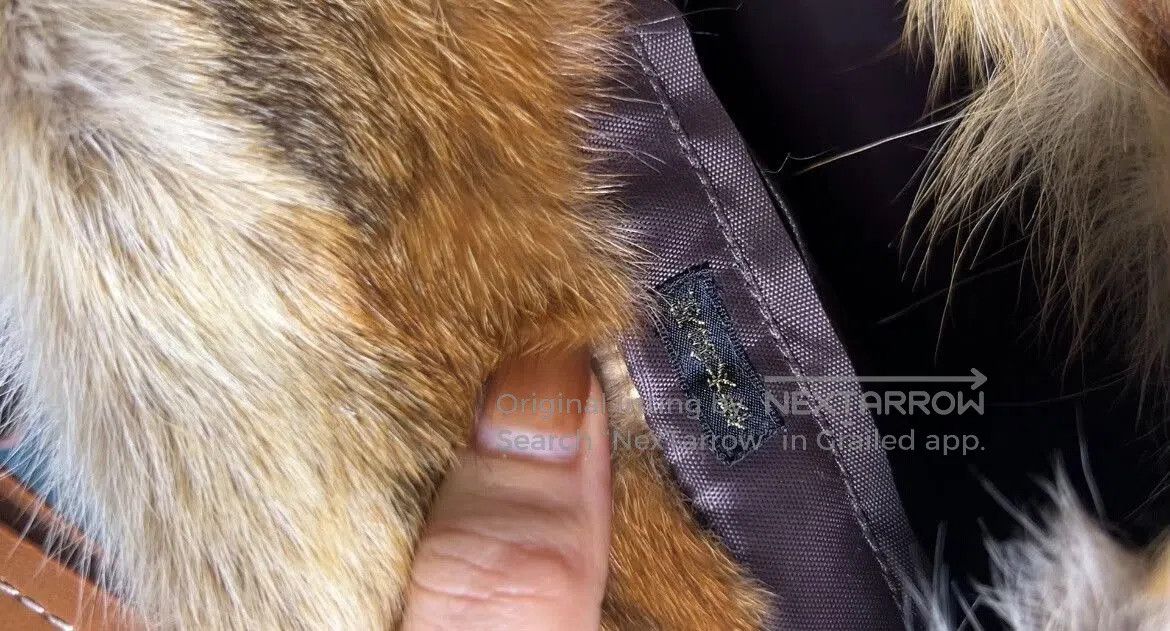Italian Leather Fur Tote Bag.