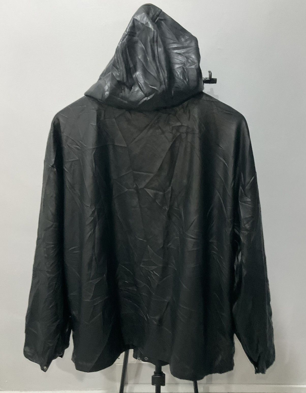 Other Men Black Soft Hoodie Leather Jacket Size US L / EU 52-54 / 3 - 4 Thumbnail