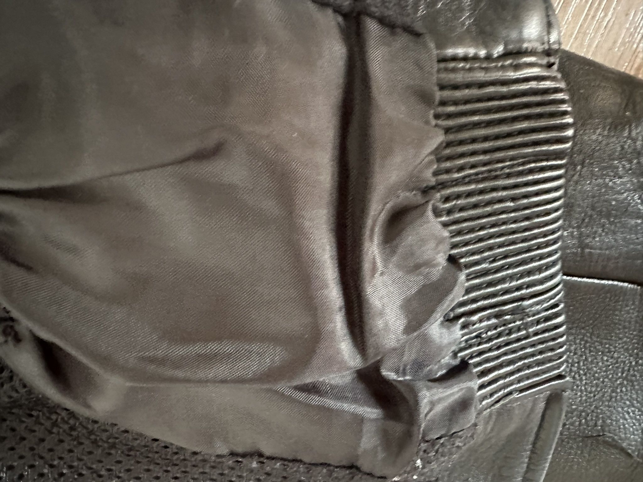 Genuine Leather VINTAGE/RETRO BIKER BLACK/ORANGE Size US S / EU 44-46 / 1 - 7 Thumbnail