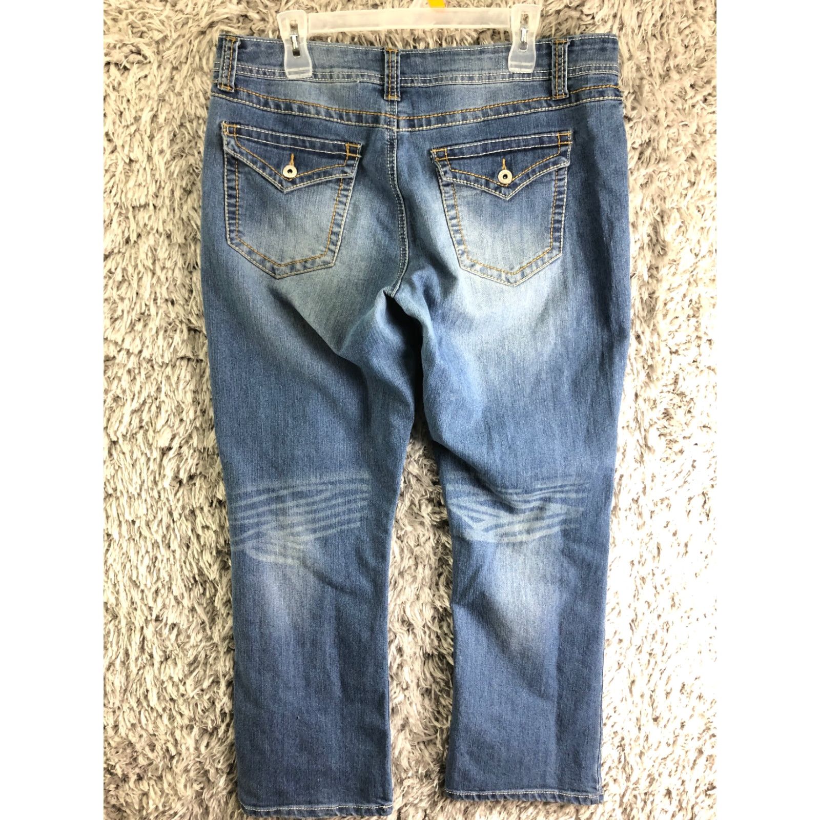 Denime CG CG Womens Jeans Size 16 Mid Rise Medium Wash Straight Leg Blue Denim Cotton Inseam 29in Size 38" / US 16 / IT 52 - 5 Thumbnail