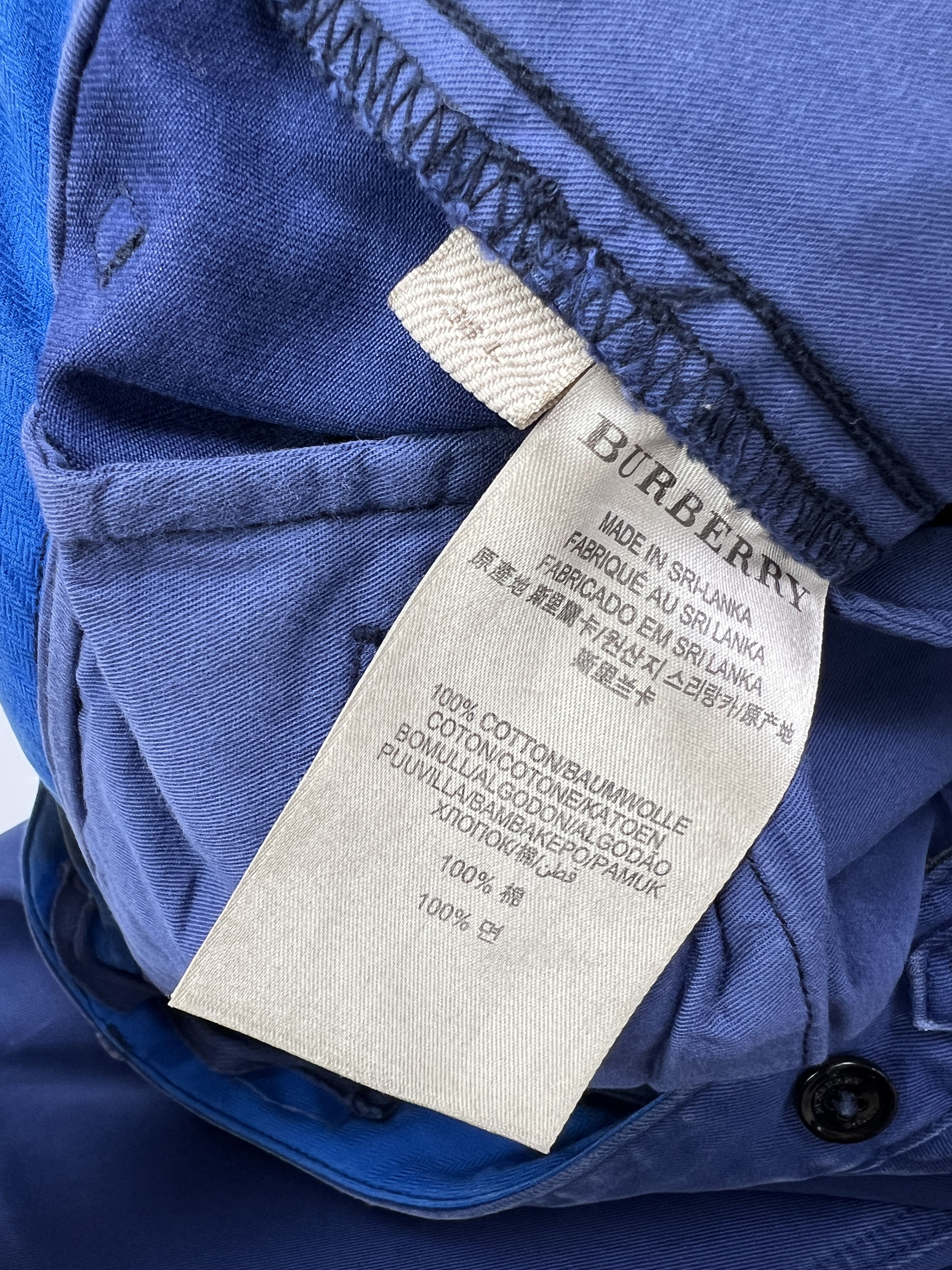 Burberry Burberry Brit Navy Chino Cotton Trousers Pants Size US 36 / EU 52 - 7 Thumbnail