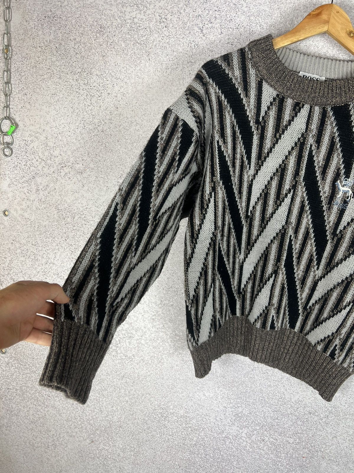 Hugo Boss Vintage Hugo Boss Knitted Sweater Coogi Style Size US M / EU 48-50 / 2 - 6 Thumbnail