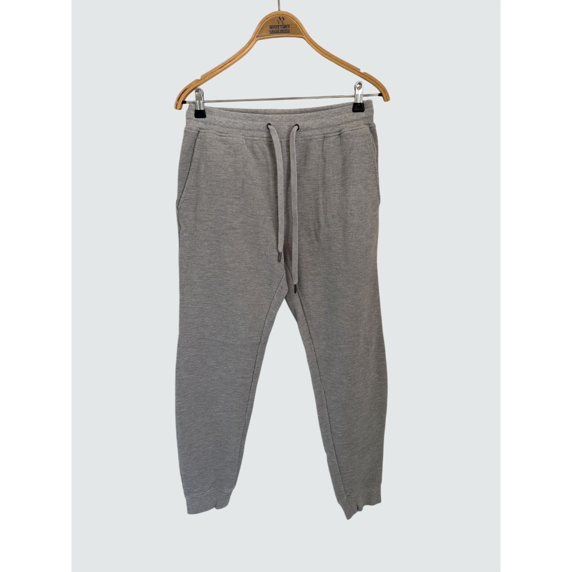 Onia Onia Gray Waffle Knit Jogger Pants Small Cotton Blend Size S Size 25" / US 0 / IT 36 - 1 Thumbnail