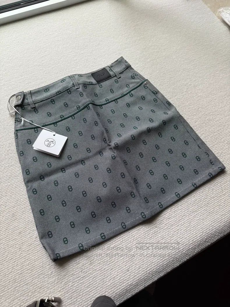 Hermes Hermes Geometric pattern all-over printed mid-rise casual Size 24" / US 00 / IT 34 - 2 Thumbnail