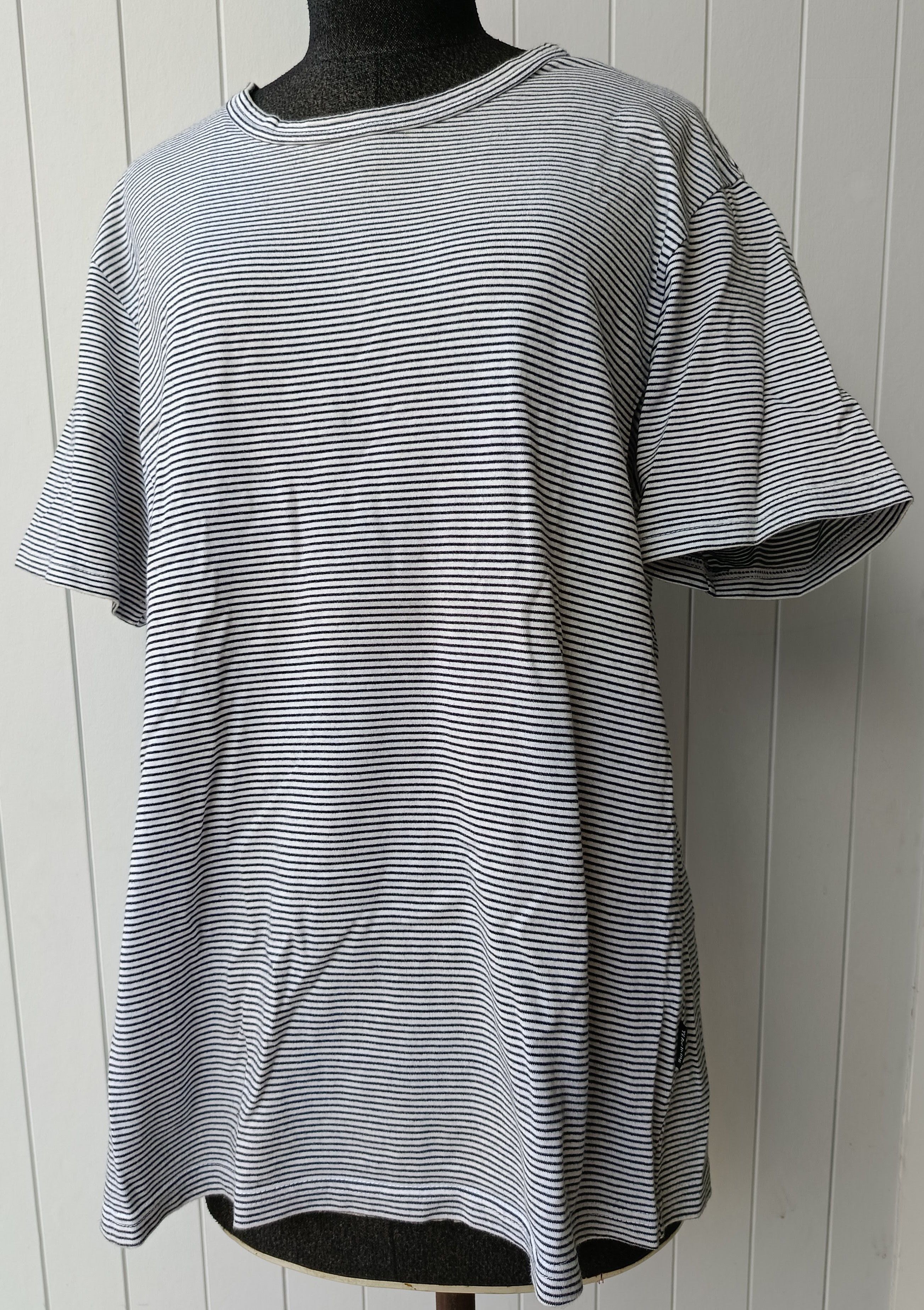 Yohji Yamamoto Yohji Yamamoto Y's Ys for living blue striped large tshirt Size US L / EU 52-54 / 3 - 1 Thumbnail