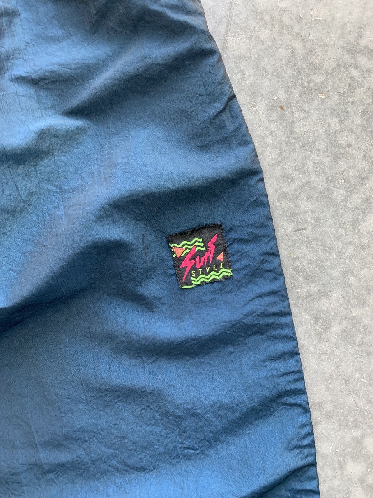 Vintage Crazy Vintage 90s Surf Style Track Pants Iridescent Baggy Size US 30 / EU 46 - 2 Thumbnail