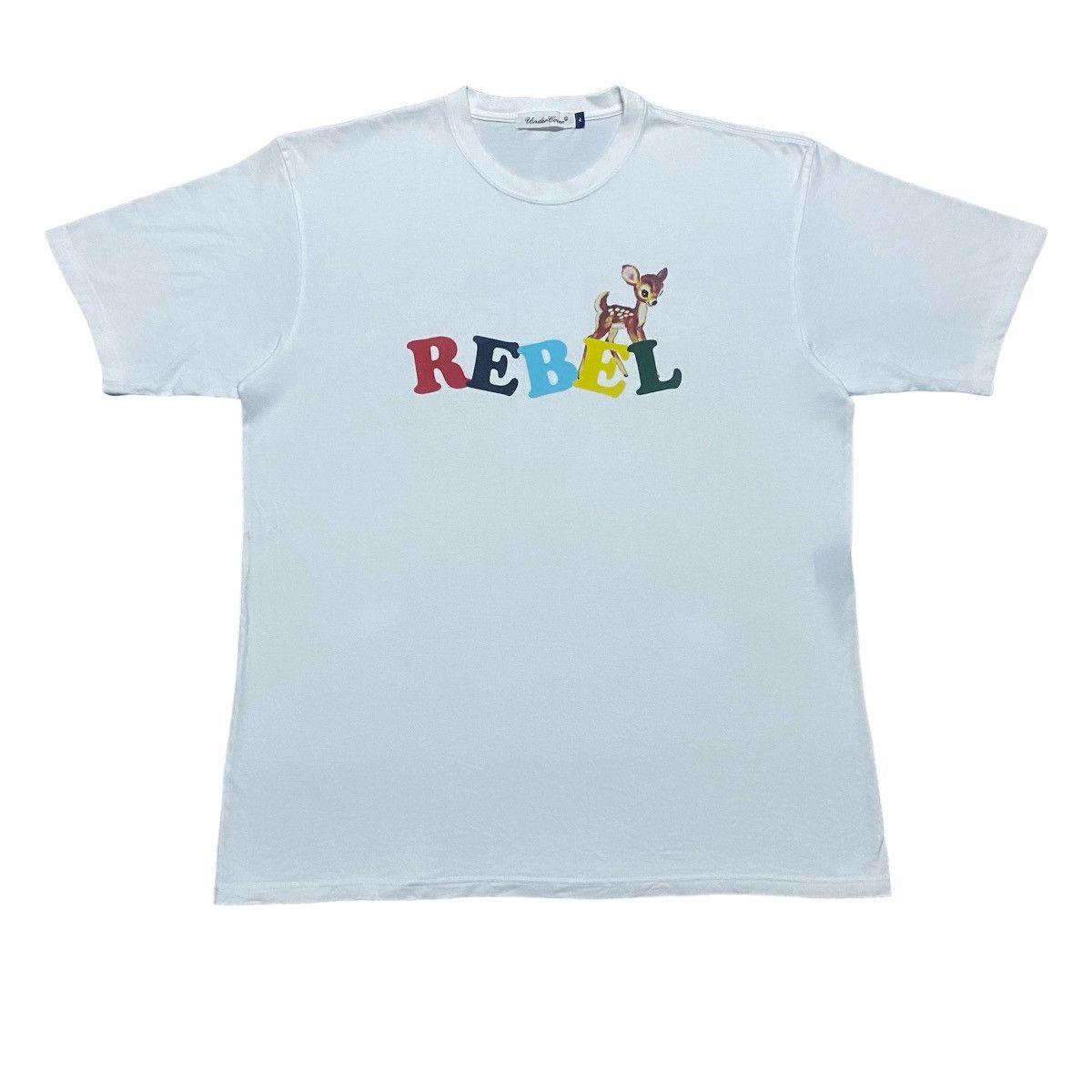 Japanese Brand Rare‼️🔥Undercover Rebel SpellOut Colourful T-Shirt Size US L / EU 52-54 / 3 - 1 Thumbnail