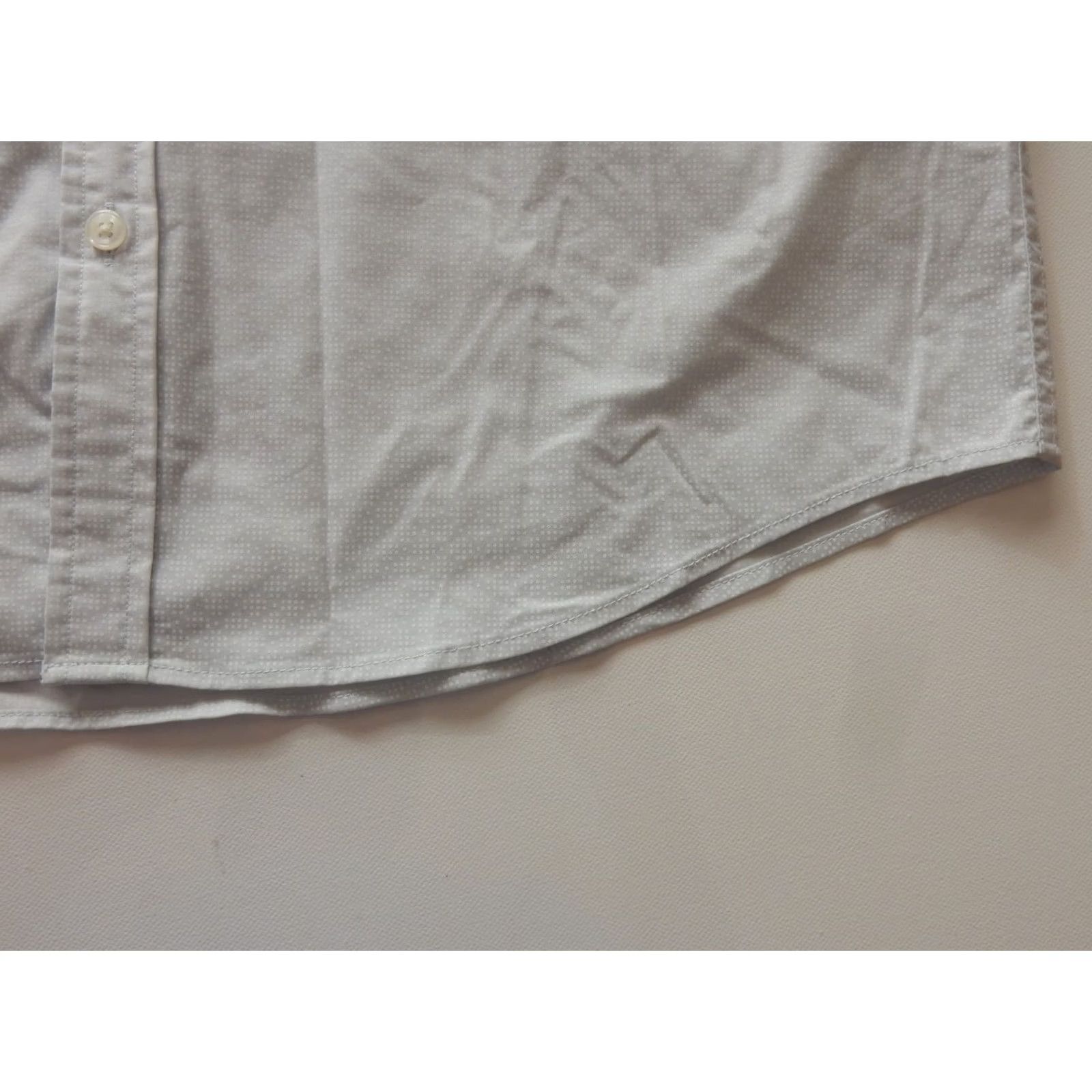 Abercrombie & Fitch Abercrombie & Fitch Shirt Button-Up L Men Gray Long Sleeve Regular Size US L / EU 52-54 / 3 - 3 Thumbnail
