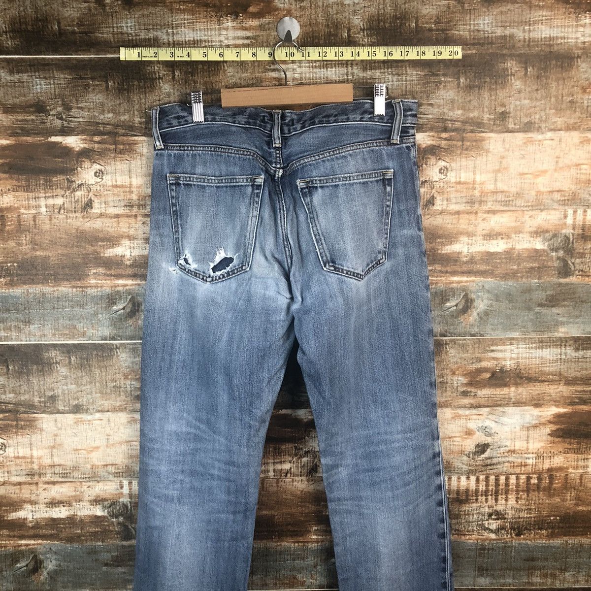 Japanese Brand Uniqlo japan ripped Distressed Denim Pants #A1394 Size US 31 - 19 Thumbnail