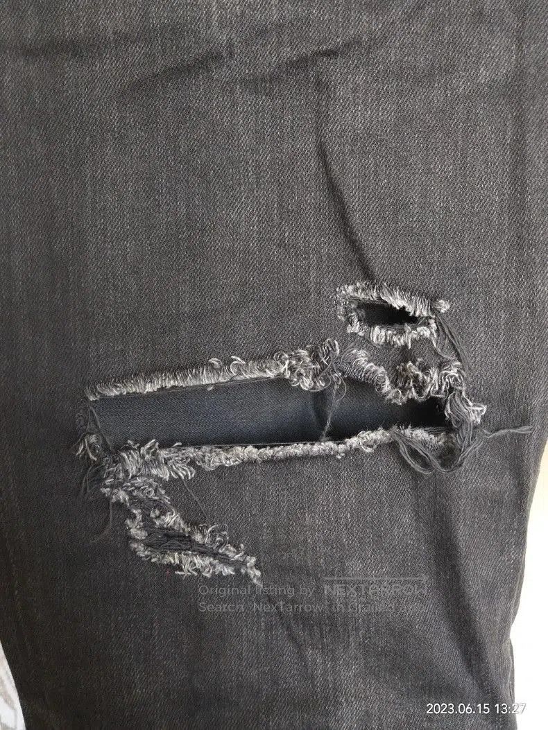 Saint Laurent Paris SLP 2016 Black Distressed Denim Jeans. Size US 33 - 2 Thumbnail