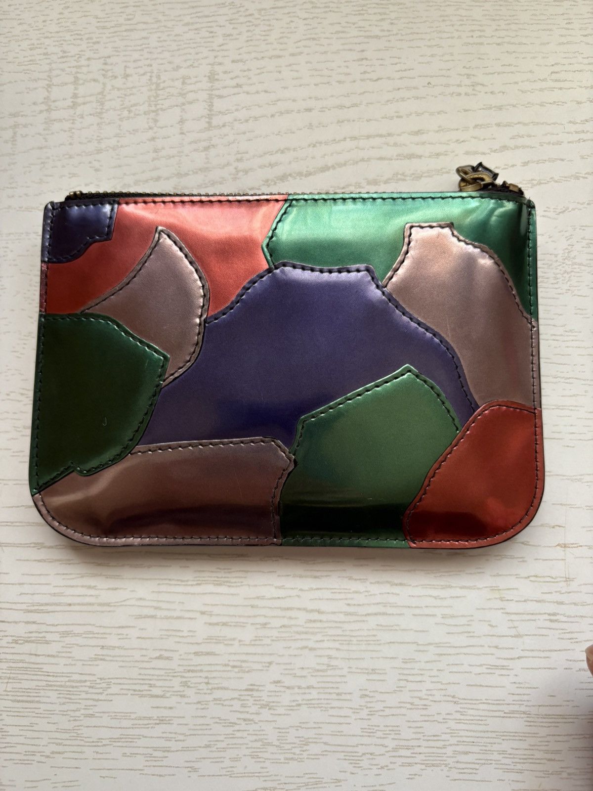 Comme des Garcons Comme Des garçon metallic patch zip wallet Size ONE SIZE - 5 Thumbnail