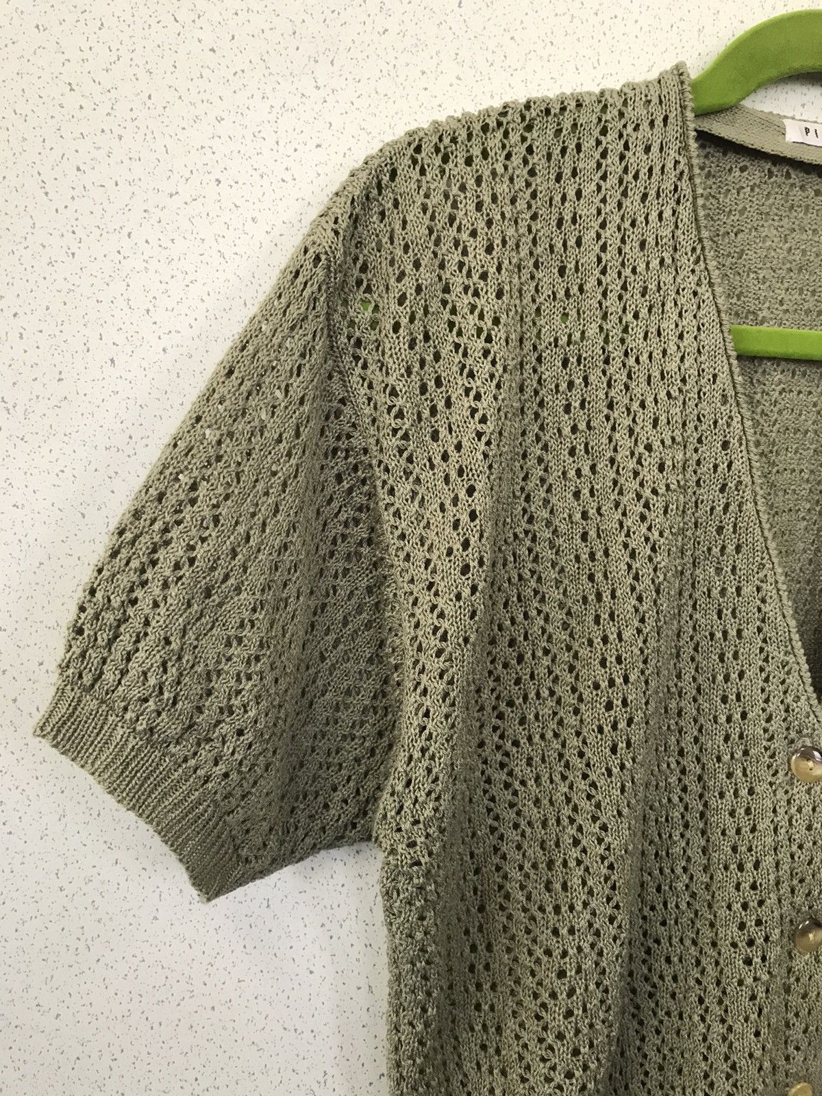 Vintage 🌿 Pinion Olive Knit Cardigan - Size L 🌿 Size US L / EU 52-54 / 3 - 9 Thumbnail