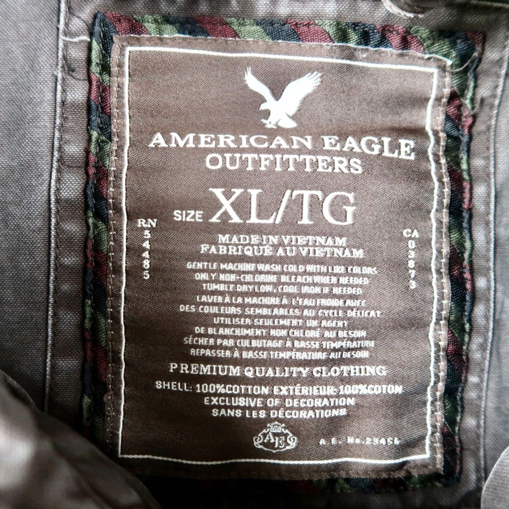 American Eagle Outfitters American Eagle Outfitters Brown Military Jacket Men's XL Zip Button Casual Size US XL / EU 56 / 4 - 4 Thumbnail