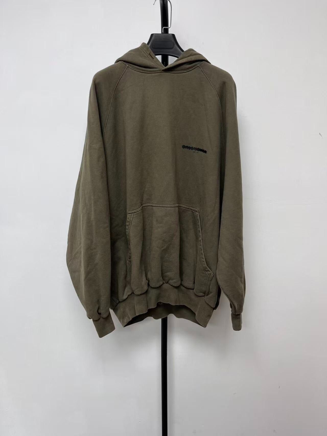 Balenciaga balenciaga logo print hooded sweatshirt men Size US M / EU 48-50 / 2 - 1 Thumbnail