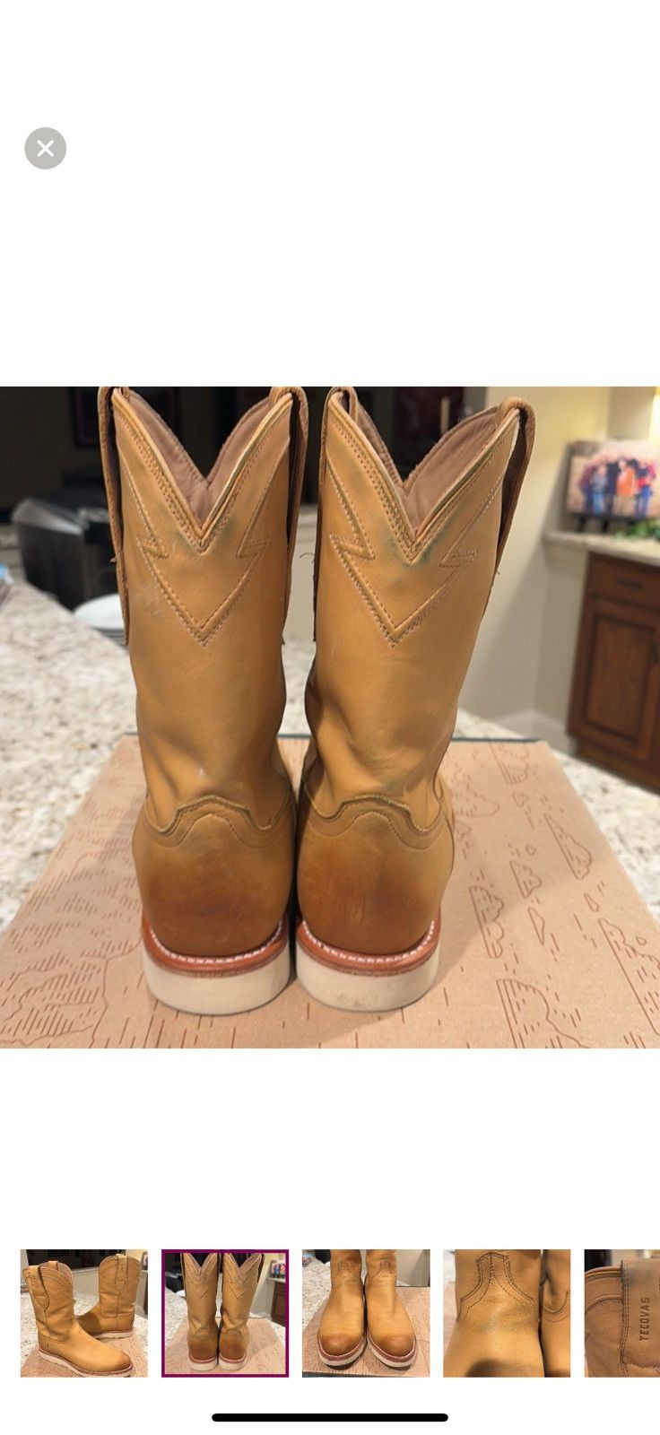 Tecovas Tecovas Knox wheat pull on roper work boot Size US 8.5 / EU 41-42 - 2 Thumbnail