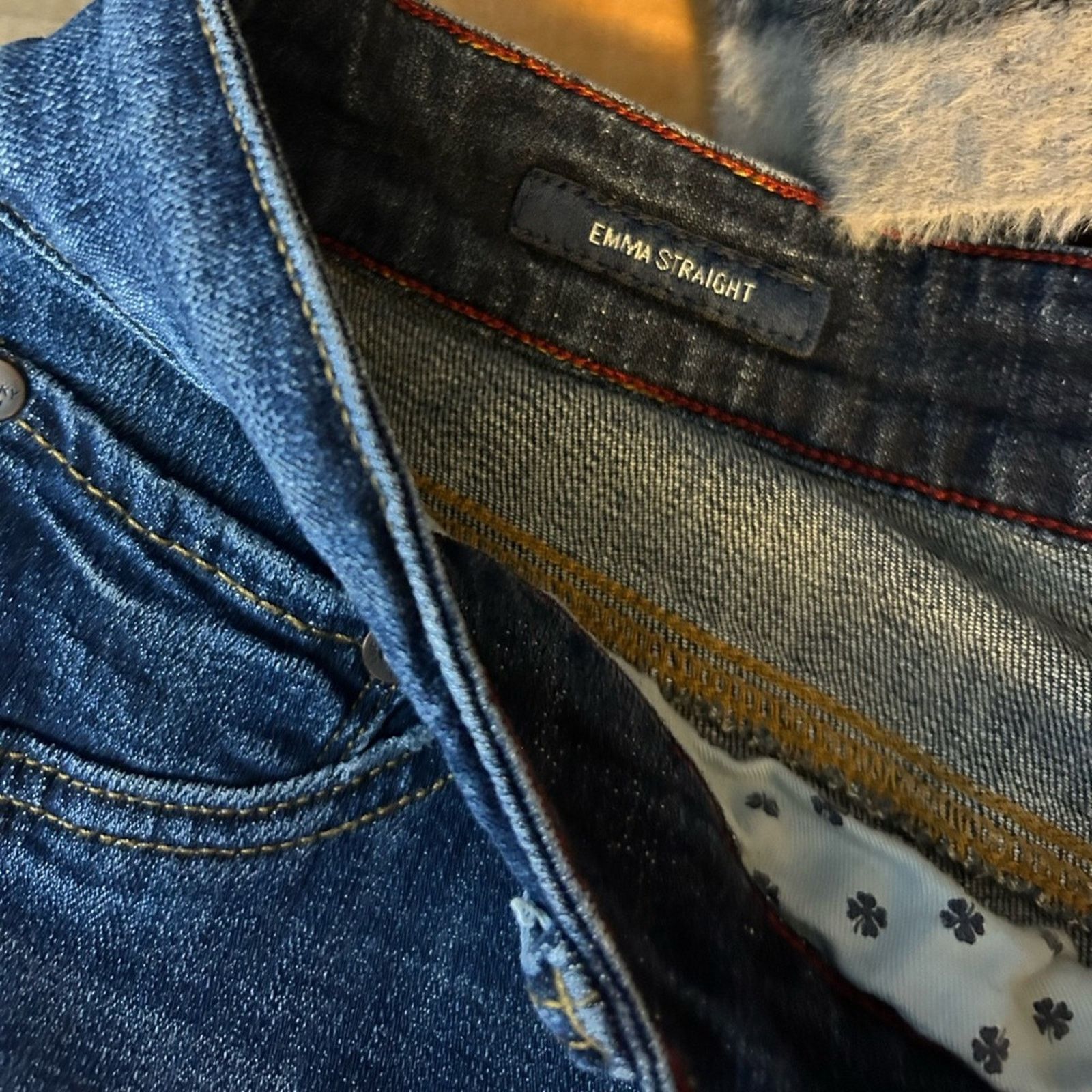 Lucky Brand Lucky Brand Emma Straight Leg Jeans Size 36" / US 14 / IT 50 - 4 Thumbnail