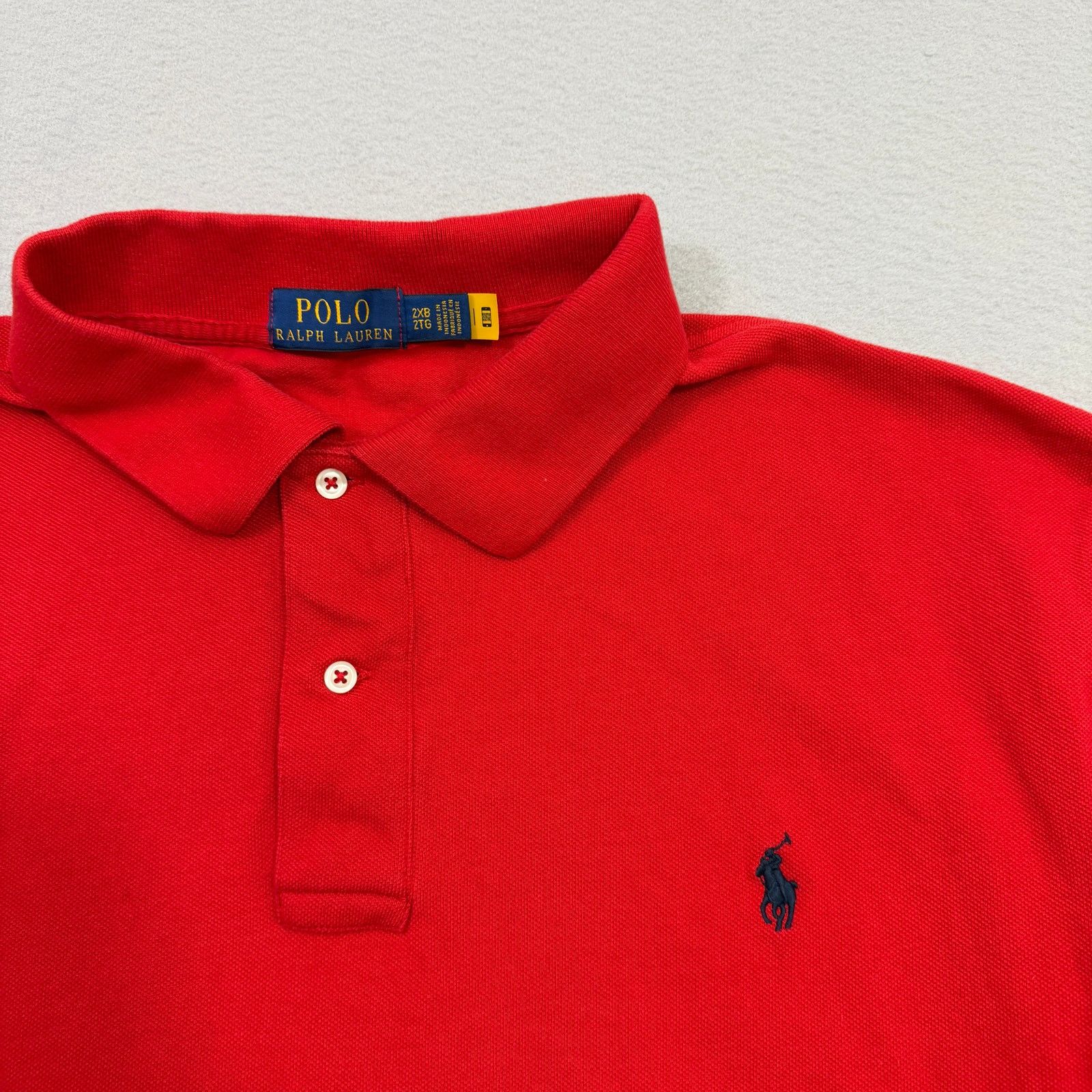 Polo Ralph Lauren Polo Ralph Lauren Shirt Men's 2XB Red Collared Pony Logo Size US XXL / EU 58 / 5 - 3 Thumbnail